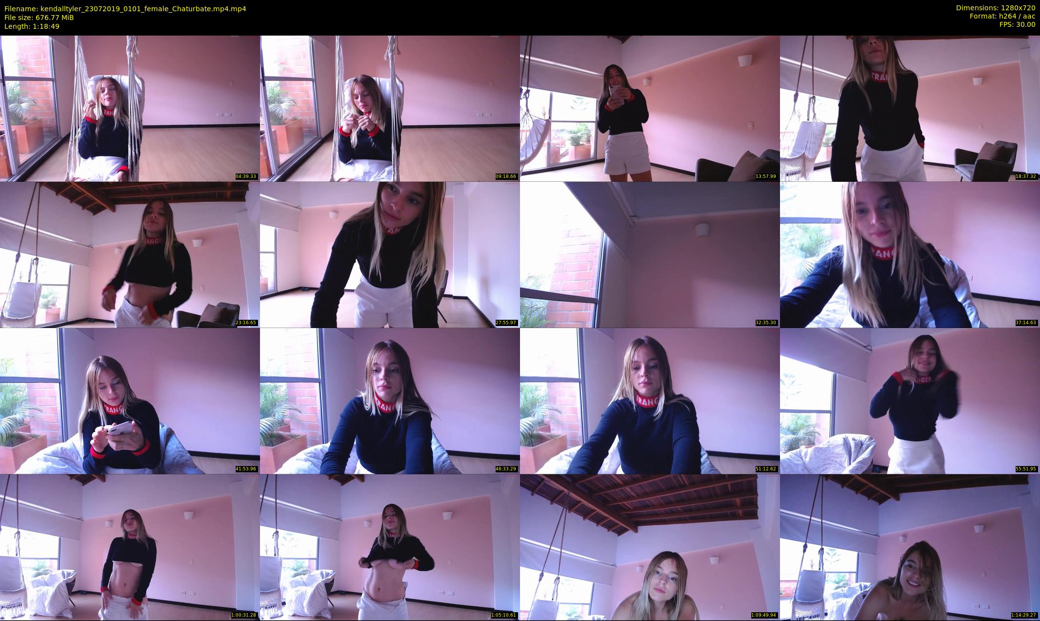 kendalltyler — 79 minute Chaturbate female cam show recording, 720p, Jul 23, 2019