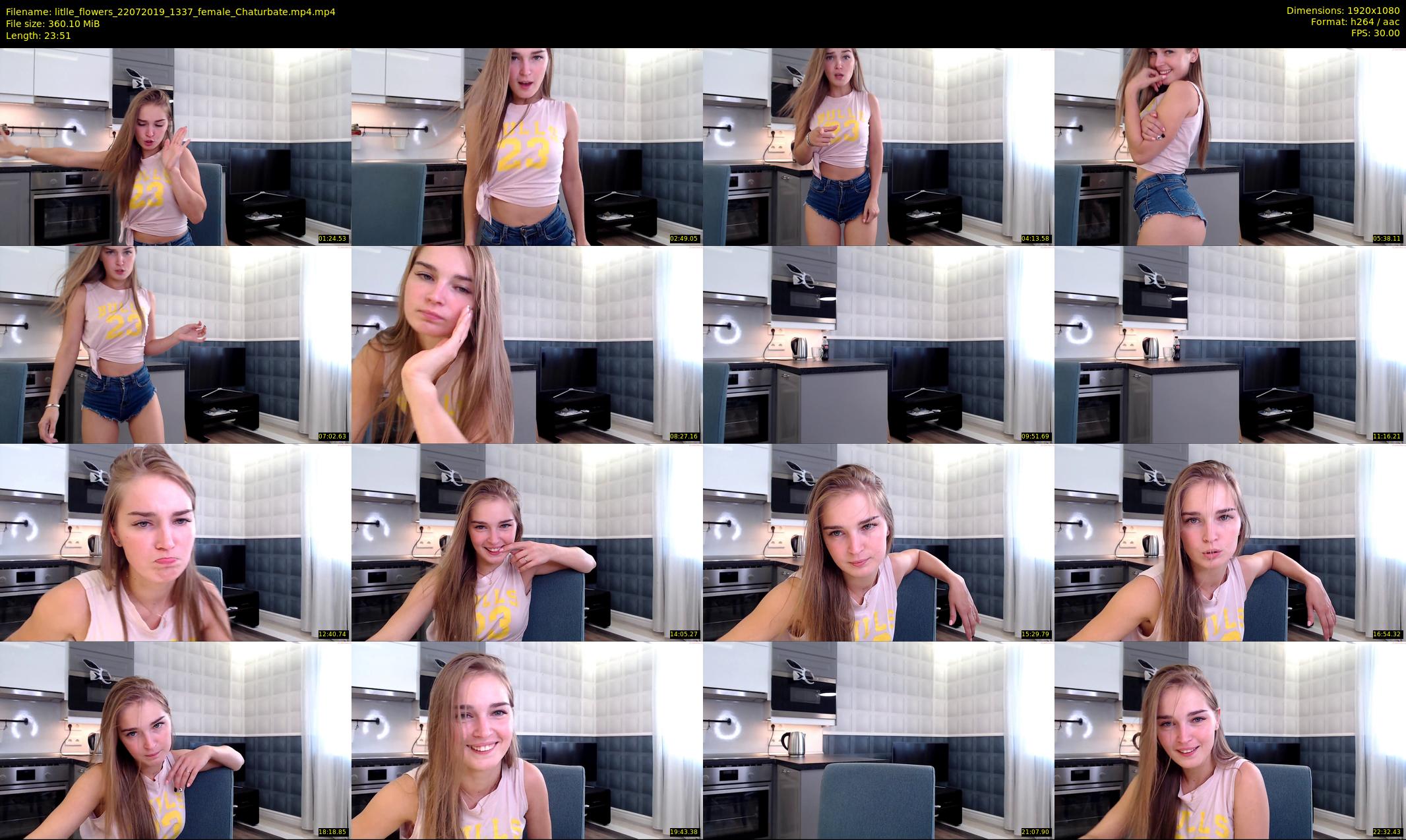 litlle_flowers — 24 minute Chaturbate female cam show recording, 1080p, Jul 22, 2019