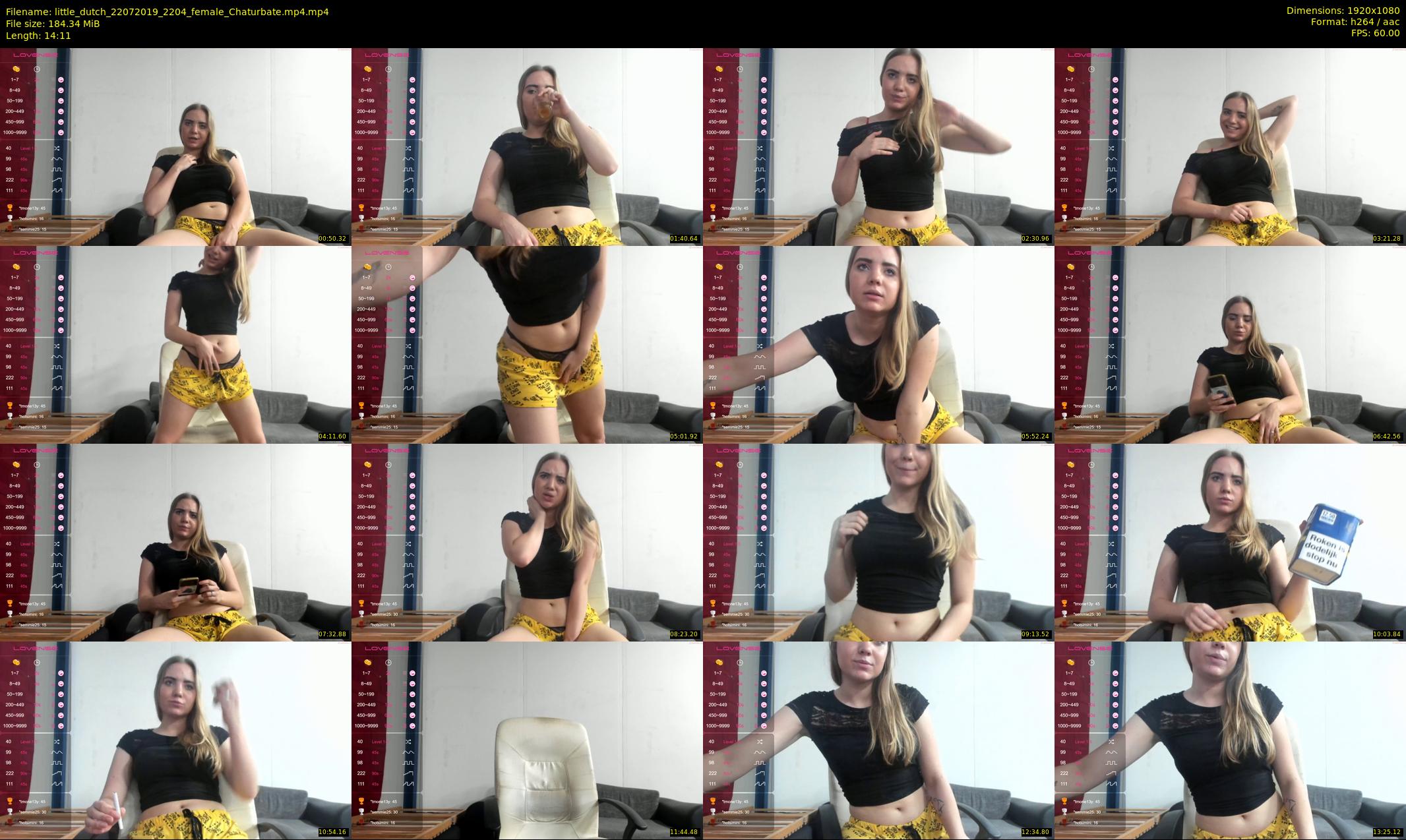 little_dutch — 15 minute Chaturbate female cam show recording, 1080p, Jul 22, 2019