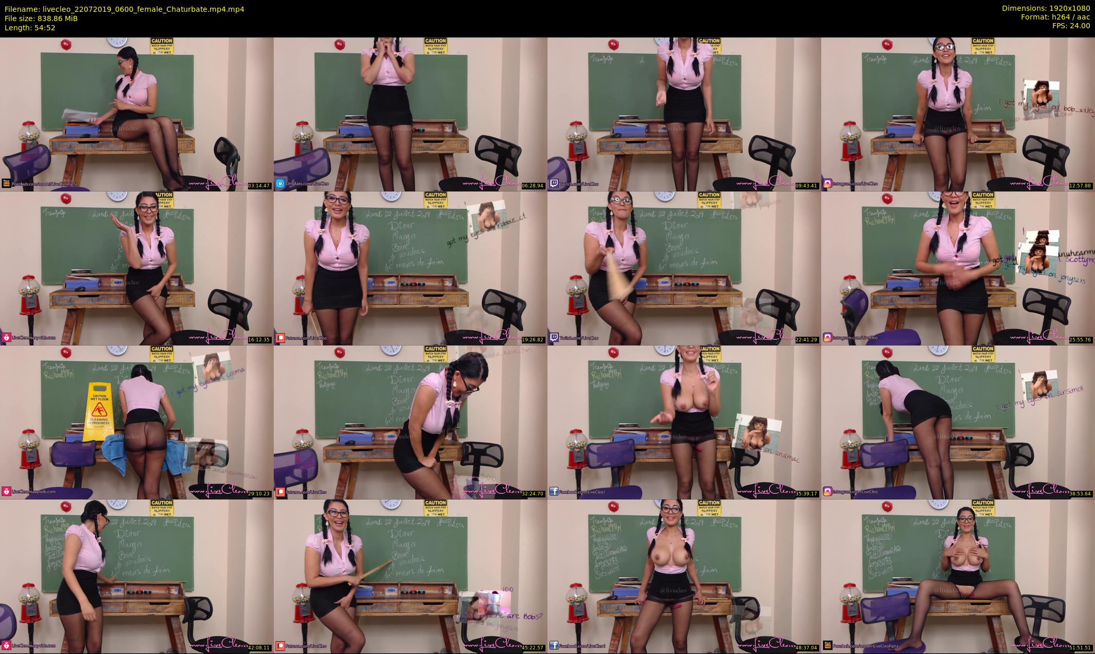 livecleo — 55 minute Chaturbate female cam show recording, 1080p, Jul 22, 2019