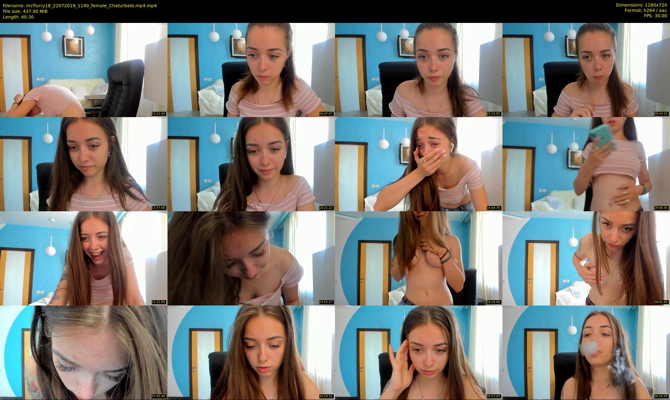 mcflurry18 — 41 minute Chaturbate female cam show recording, 720p, Jul 22, 2019