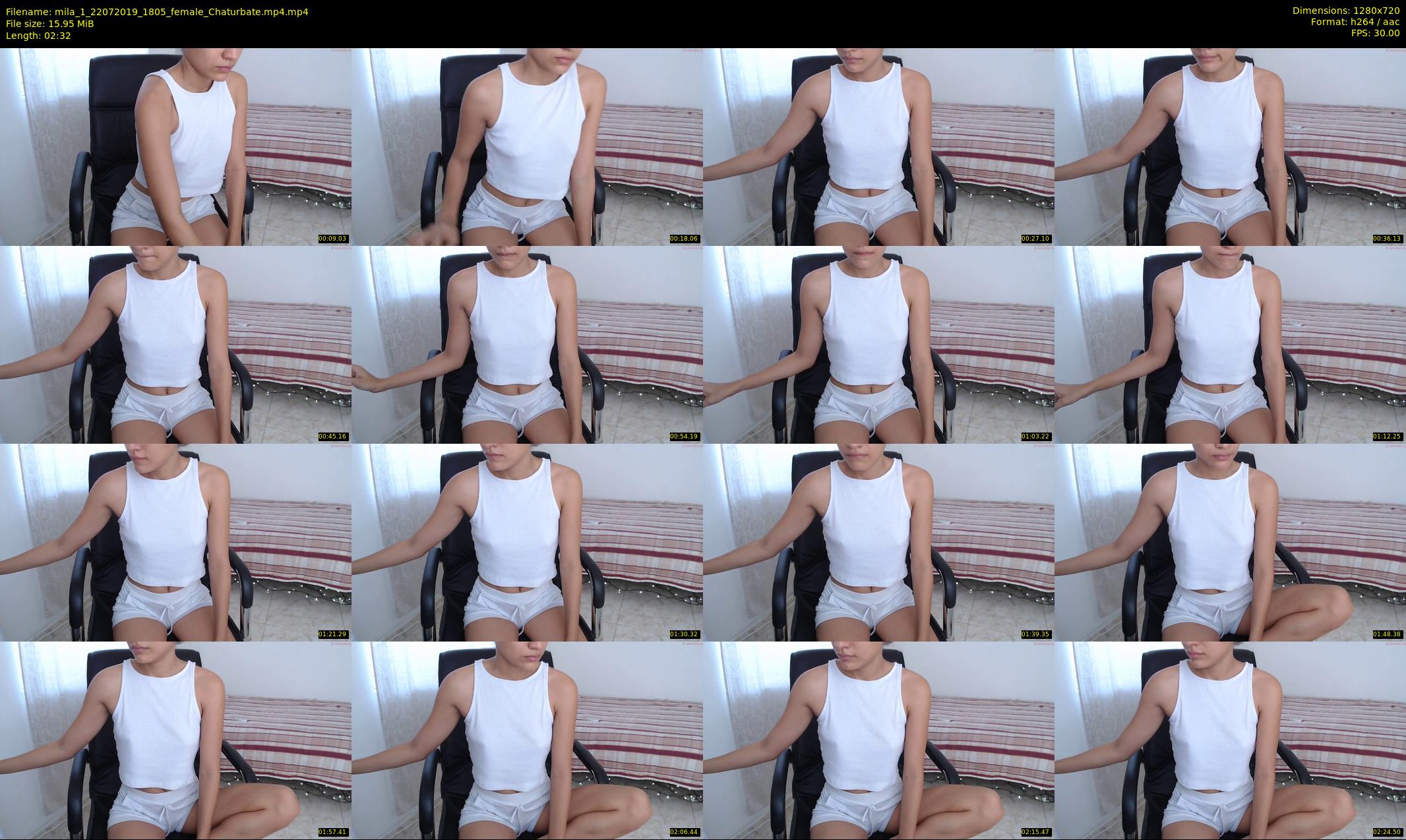 mila_1 — 3 minute Chaturbate female cam show recording, 720p, Jul 22, 2019