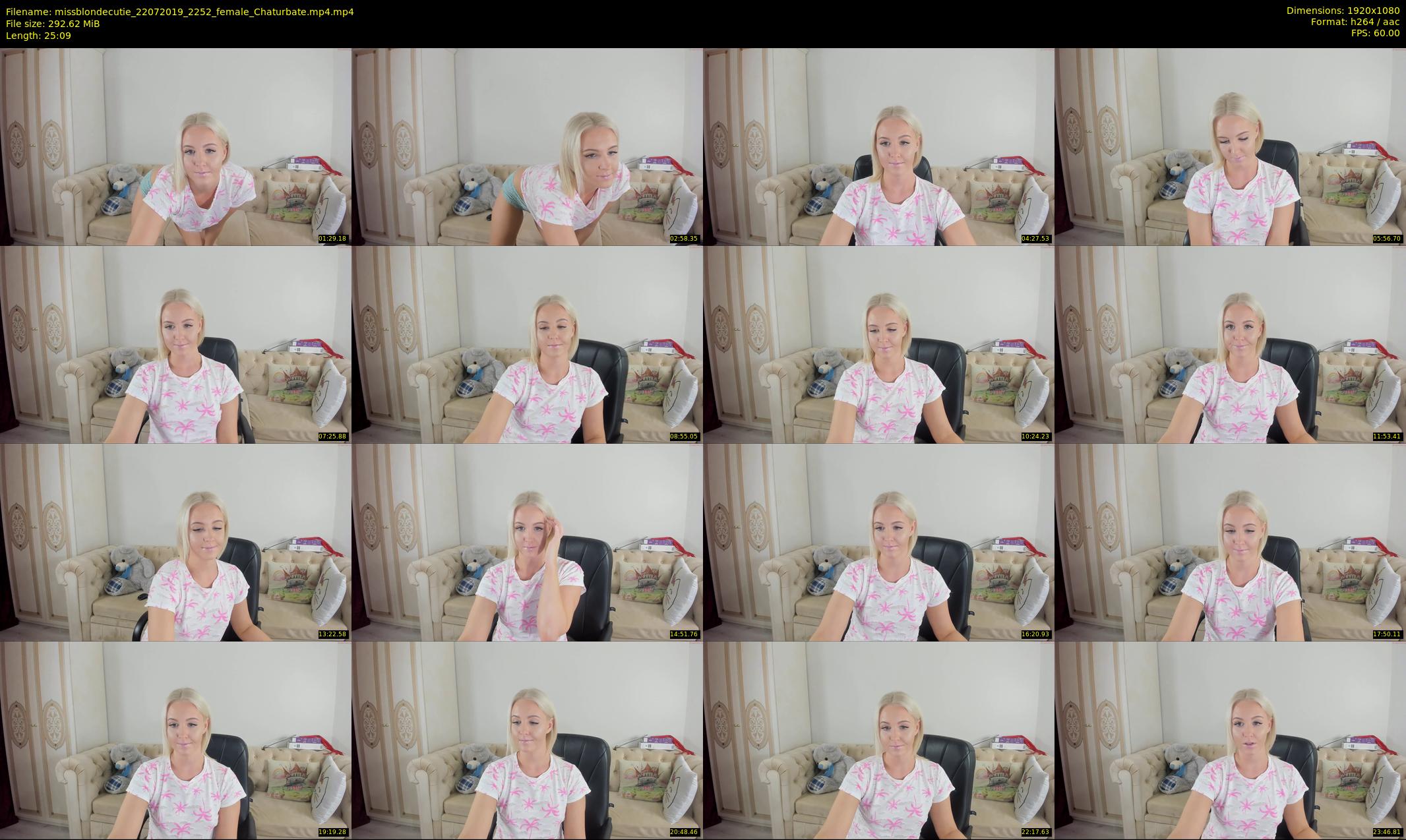 missblondecutie — 26 minute Chaturbate female cam show recording, 1080p, Jul 22, 2019