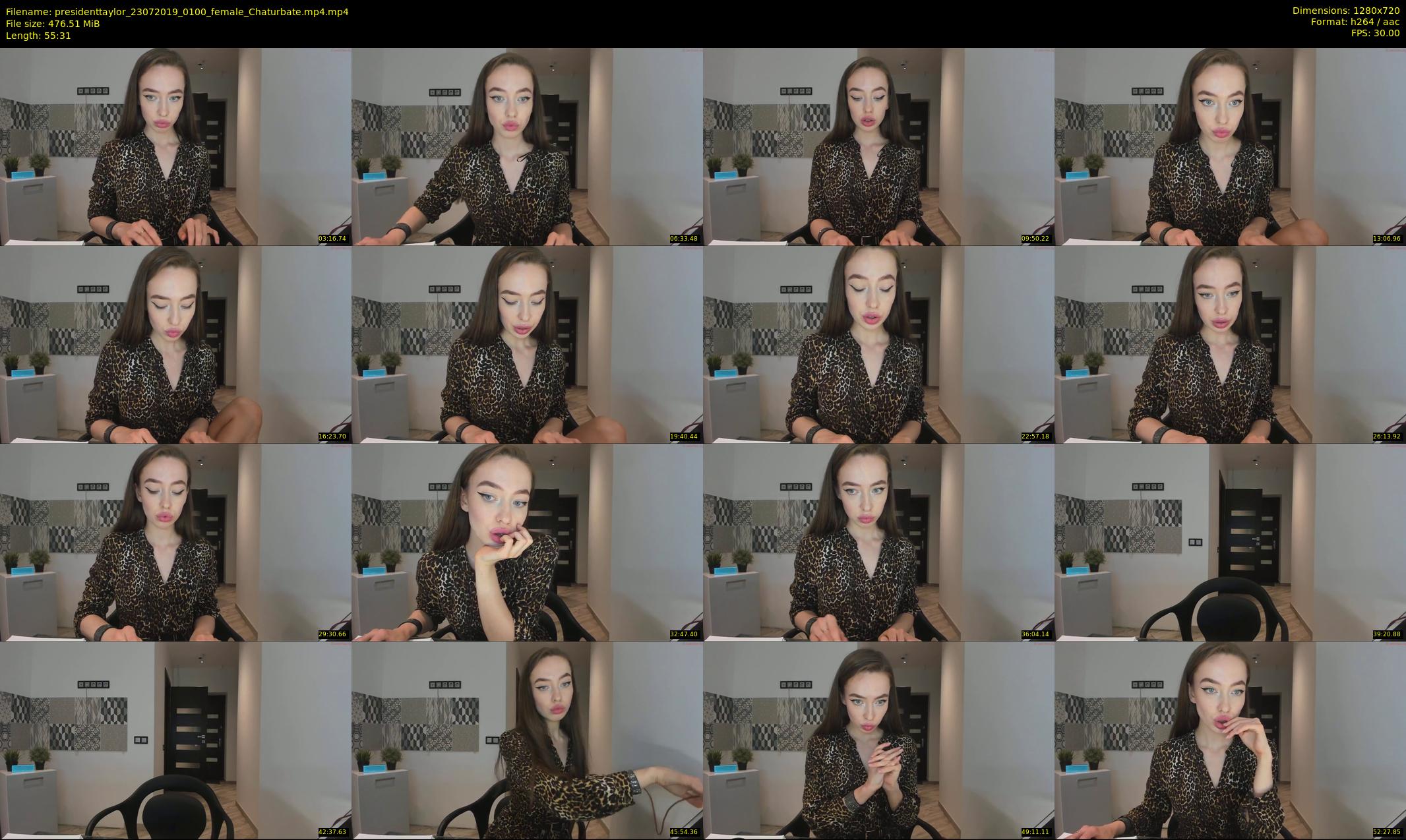 presidenttaylor — 56 minute Chaturbate female cam show recording, 720p, Jul 23, 2019