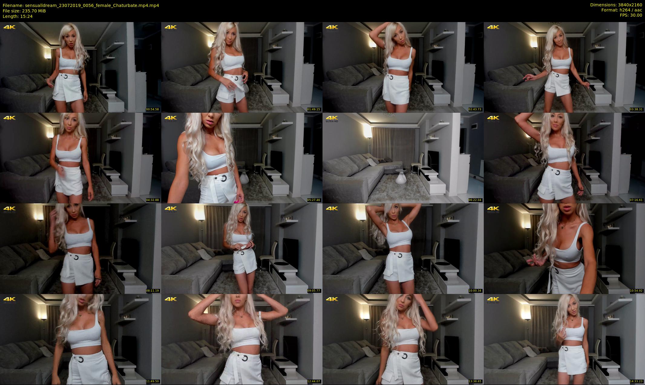 sensualldream — 16 minute Chaturbate female cam show recording, 4K, Jul 23, 2019