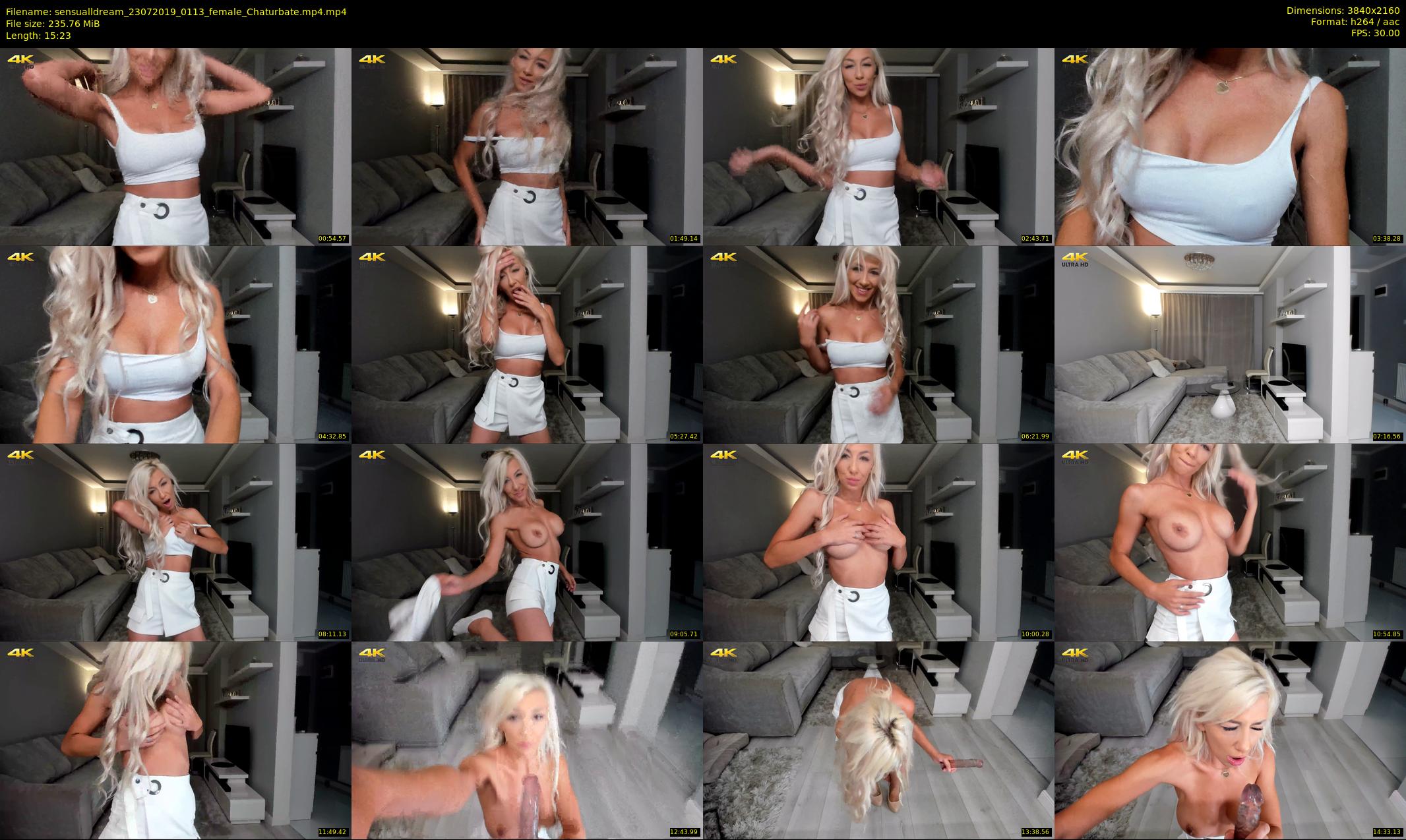 sensualldream — 16 minute Chaturbate female cam show recording, 4K, Jul 23, 2019