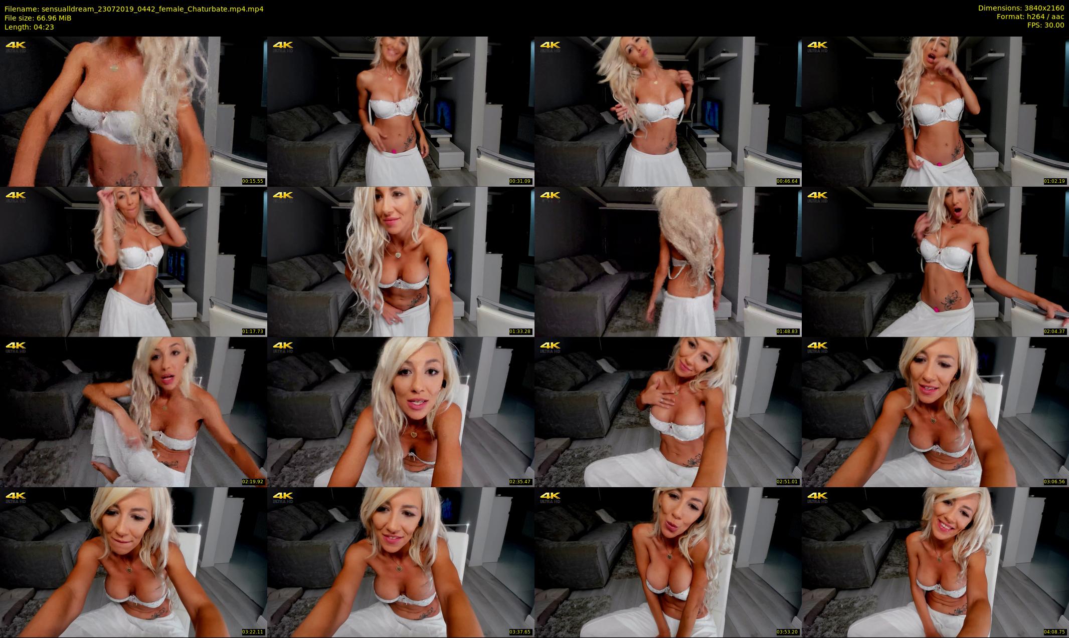 sensualldream — 5 minute Chaturbate female cam show recording, 4K, Jul 23, 2019