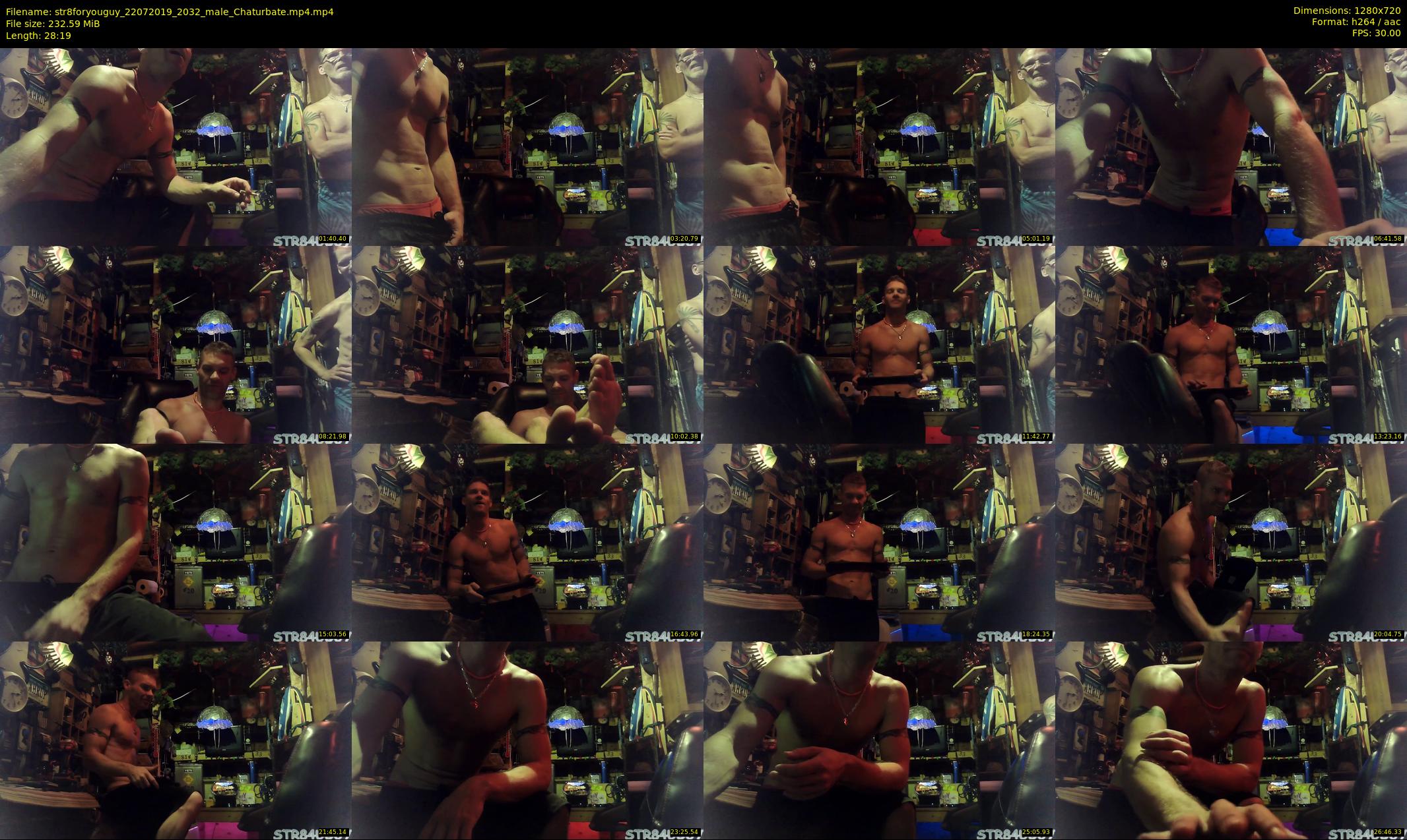 str8foryouguy — 29 minute Chaturbate male cam show recording, 720p, Jul 22, 2019
