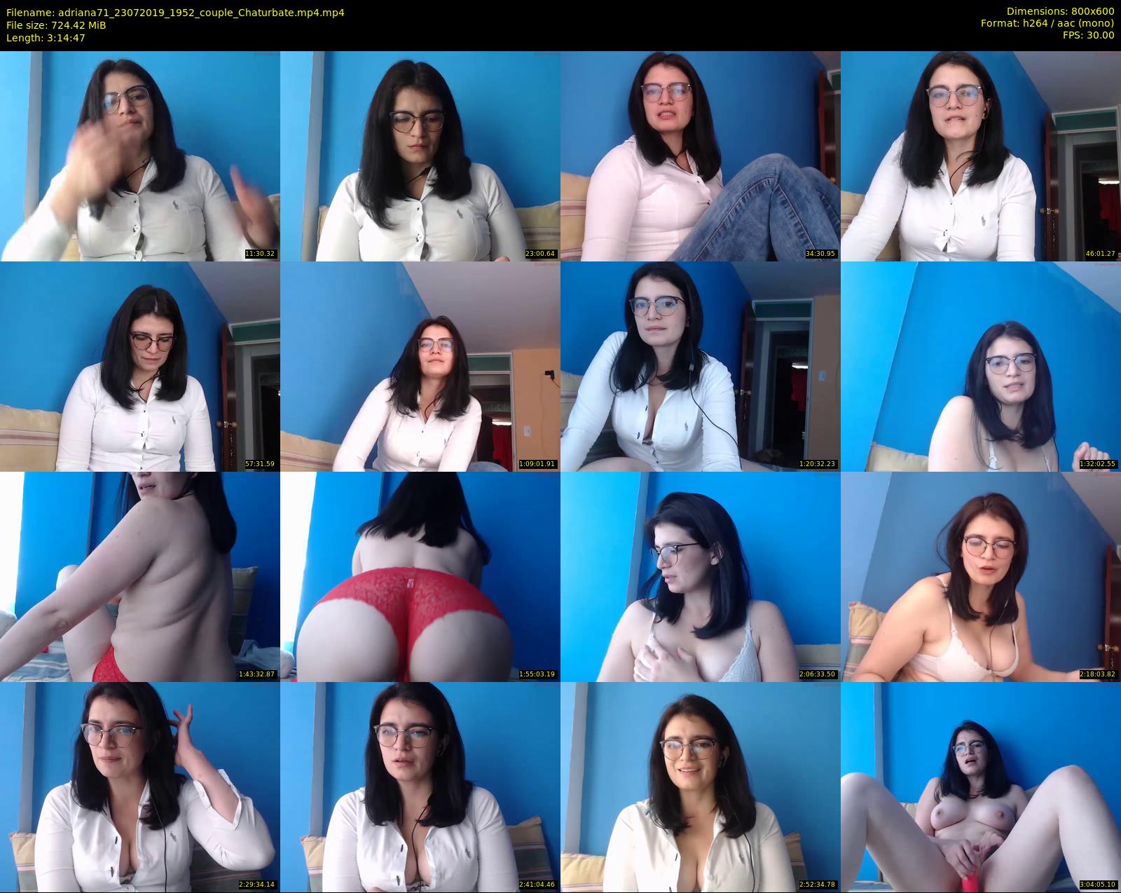 adriana71 — 195 minute Chaturbate couple cam show recording, 480p, Jul 23, 2019