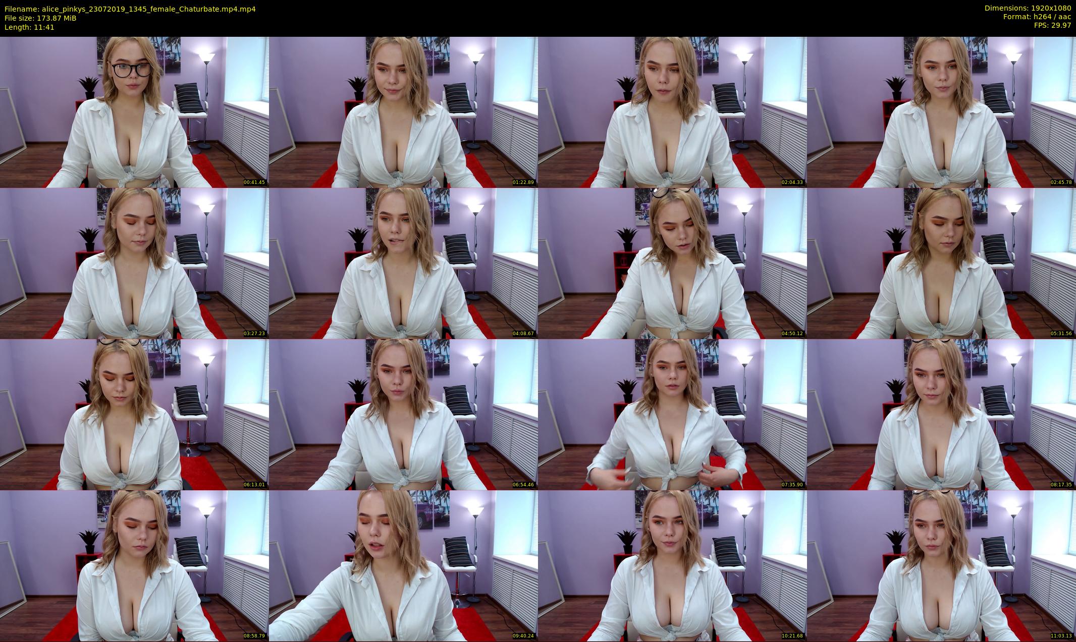 alice_pinkys — 12 minute Chaturbate female cam show recording, 1080p, Jul 23, 2019