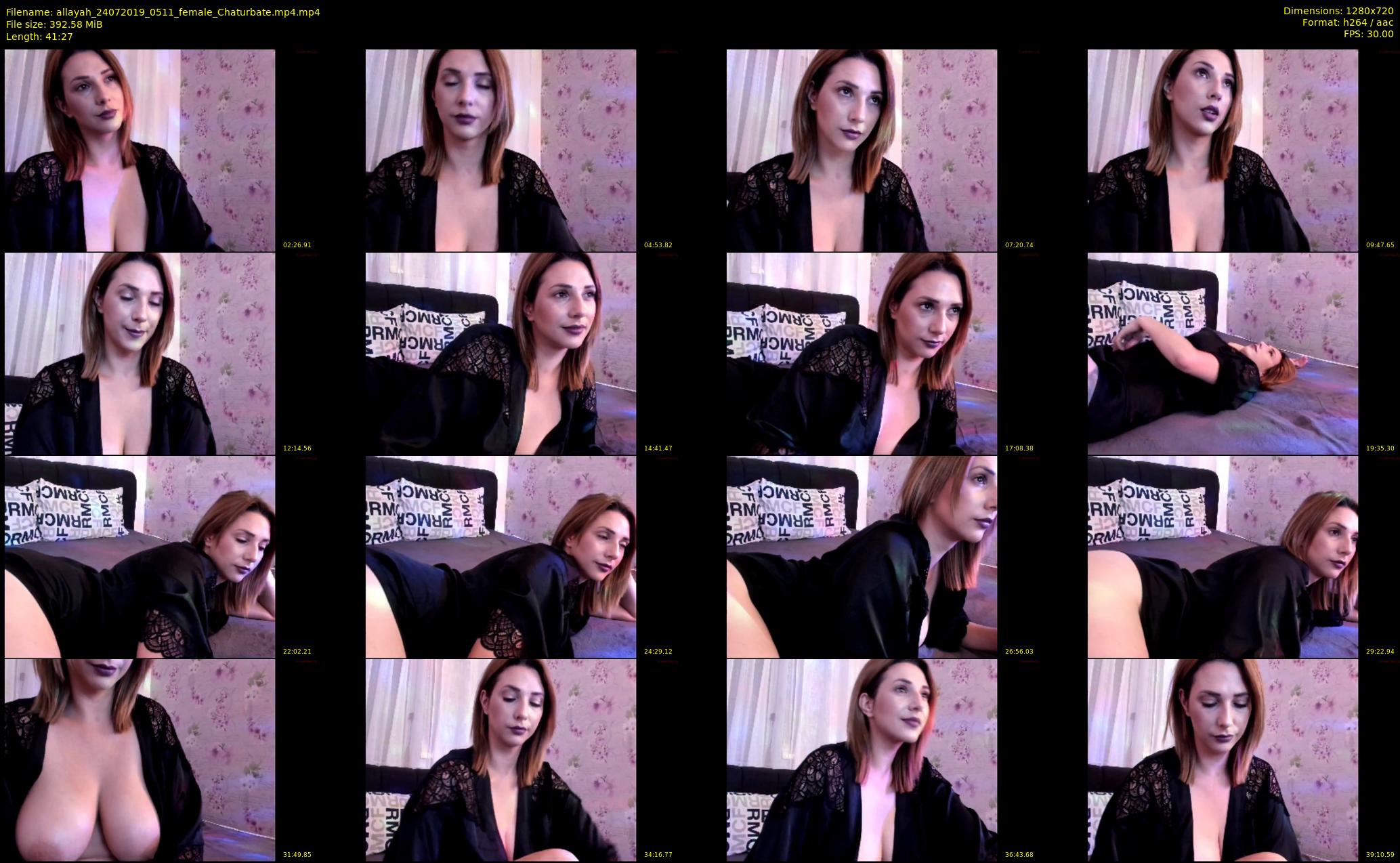 allayah — 42 minute Chaturbate female cam show recording, 720p, Jul 24, 2019