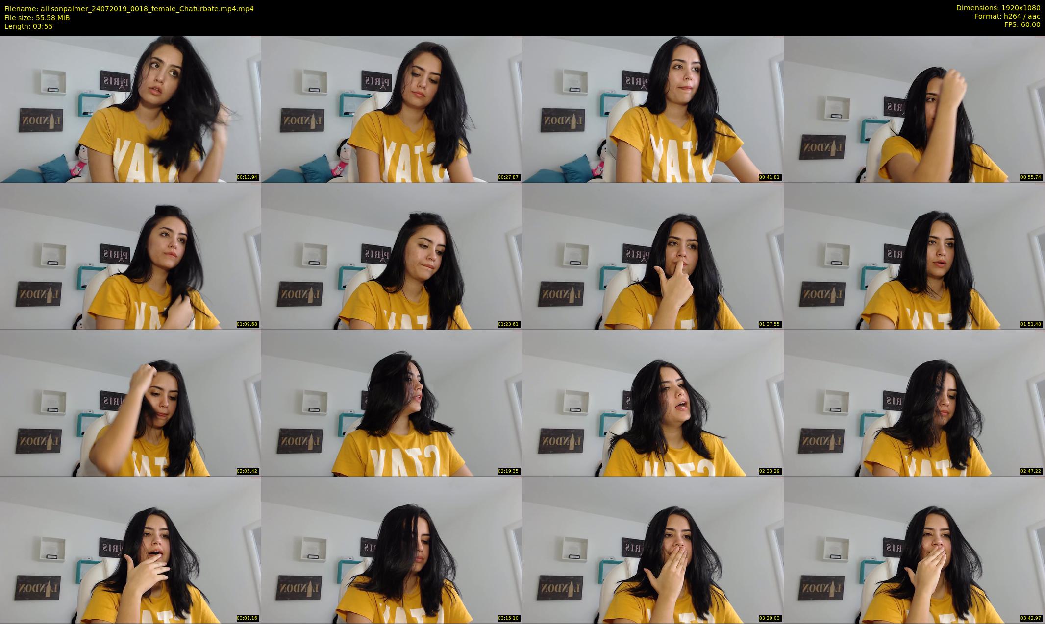 allisonpalmer — 4 minute Chaturbate female cam show recording, 1080p, Jul 24, 2019