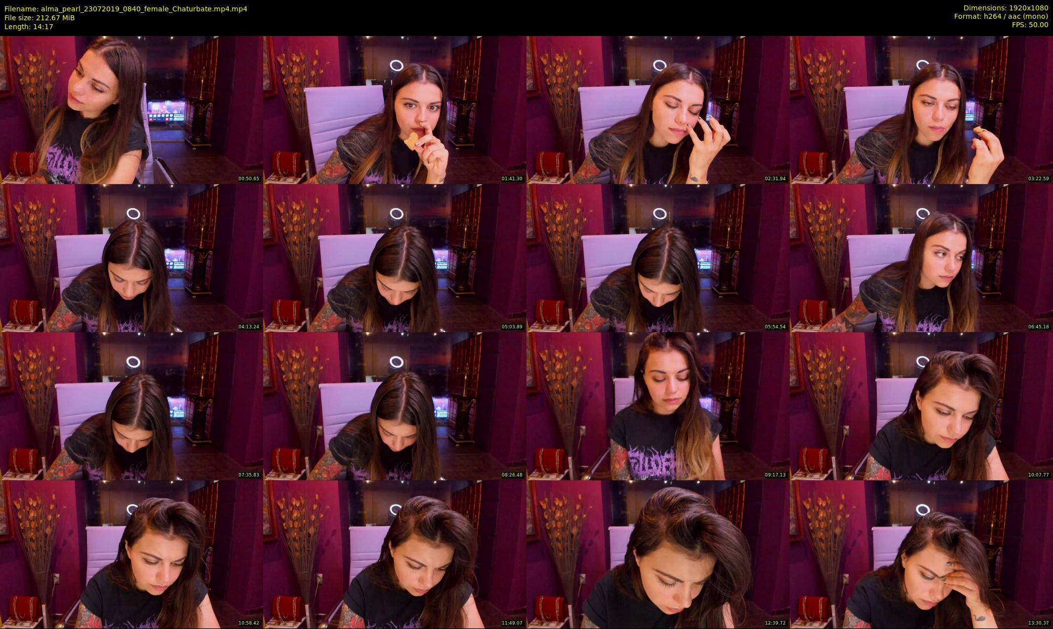 alma_pearl — 15 minute Chaturbate female cam show recording, 1080p, Jul 23, 2019