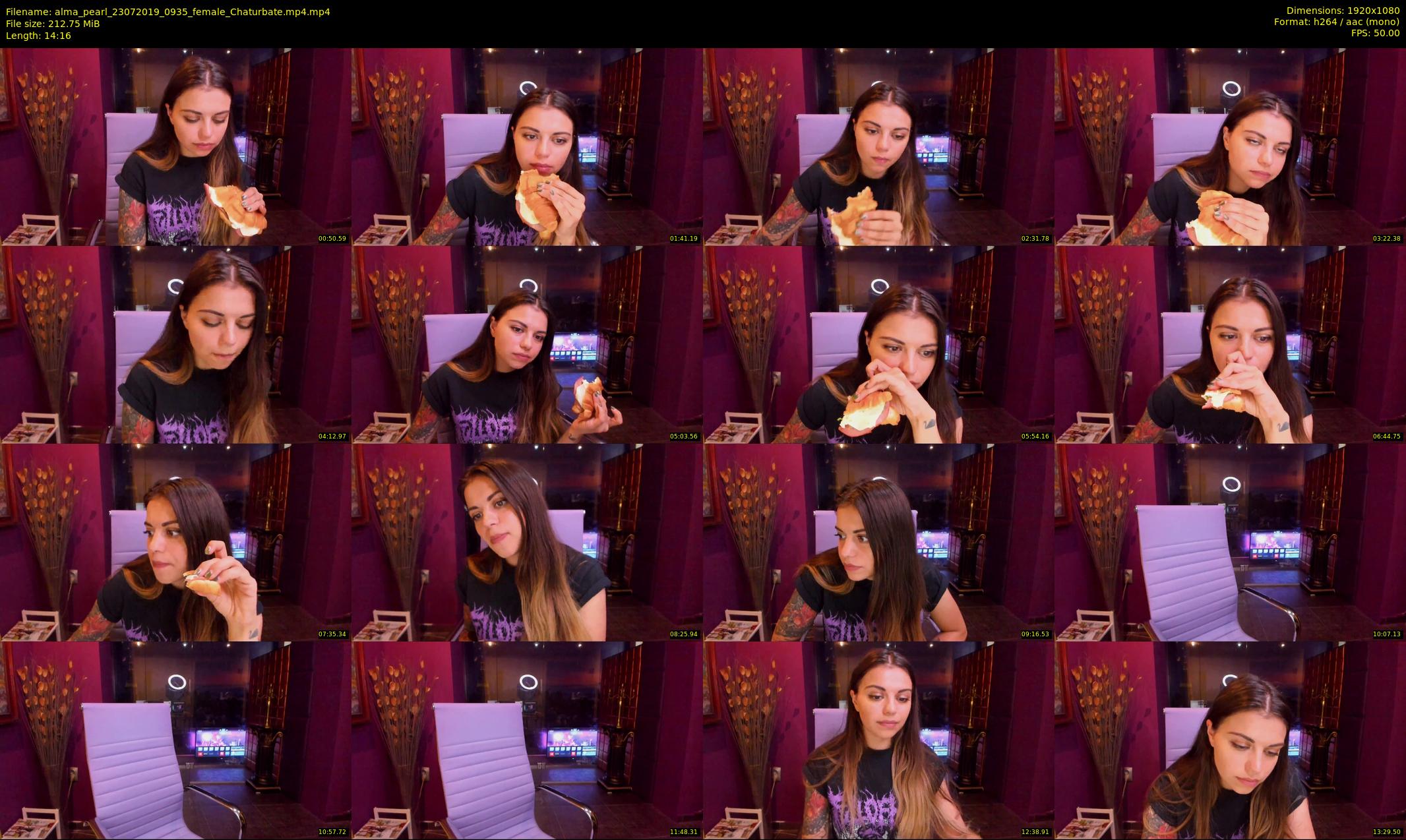 alma_pearl — 15 minute Chaturbate female cam show recording, 1080p, Jul 23, 2019