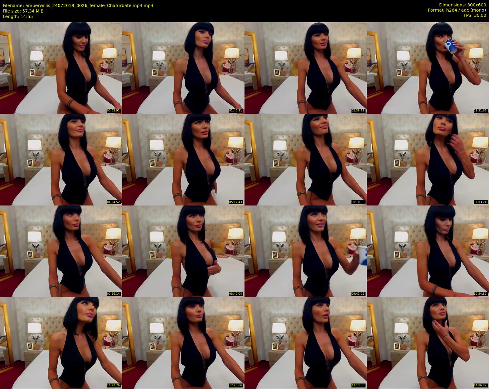 amberwillis — 15 minute Chaturbate female cam show recording, 480p, Jul 24, 2019