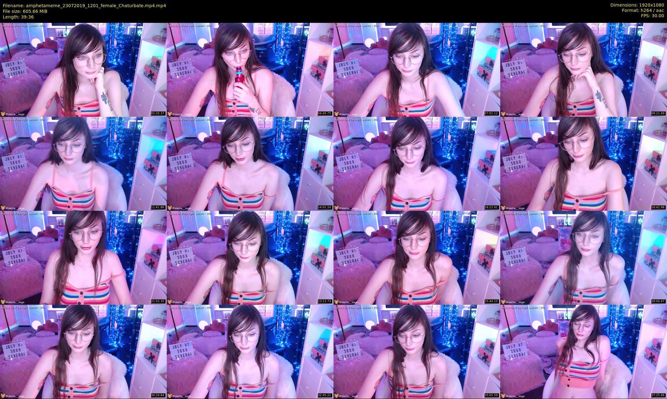 amphetameme — 40 minute Chaturbate female cam show recording, 1080p, Jul 23, 2019