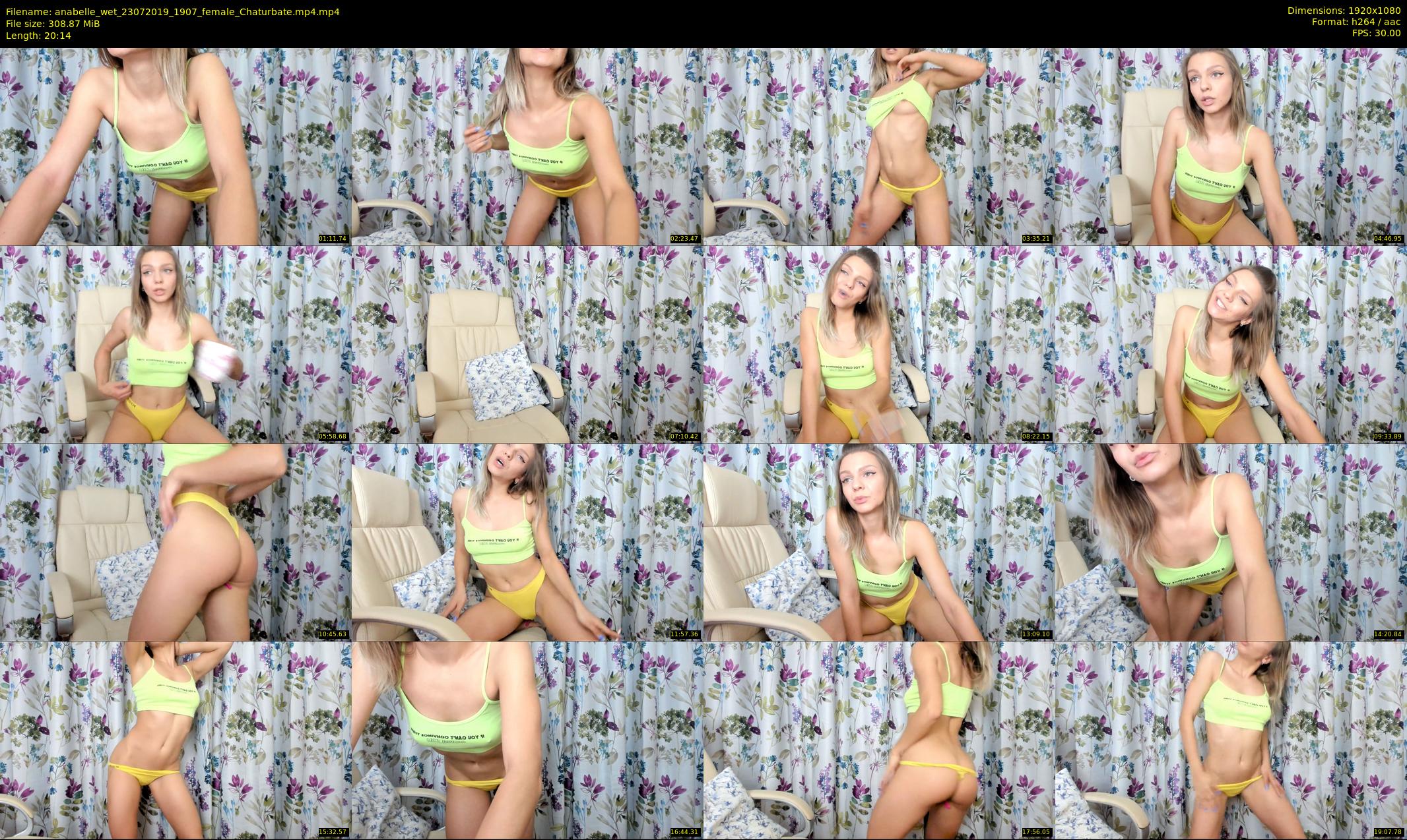 anabelle_wet — 21 minute Chaturbate female cam show recording, 1080p, Jul 23, 2019