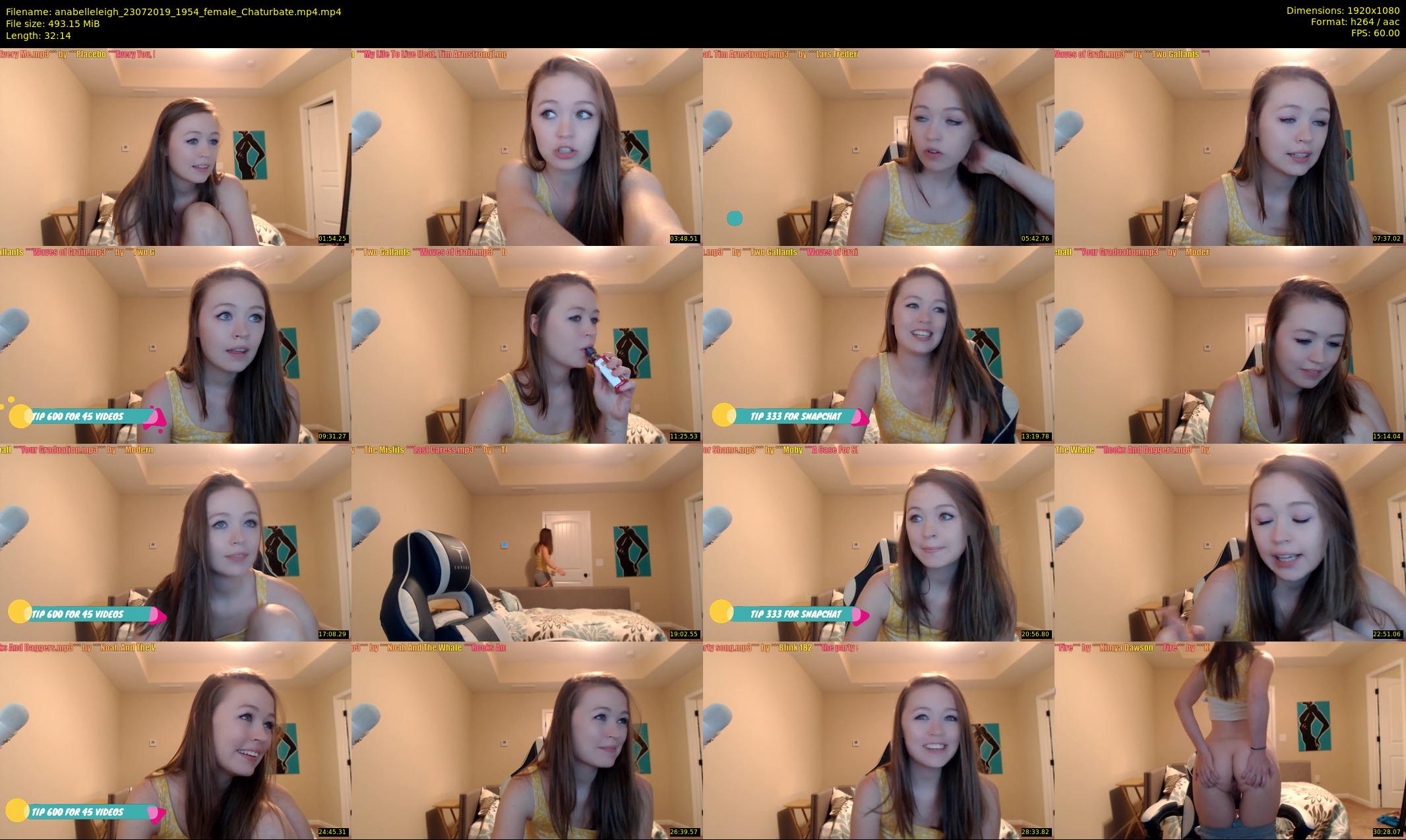 anabelleleigh — 33 minute Chaturbate female cam show recording, 1080p, Jul 23, 2019