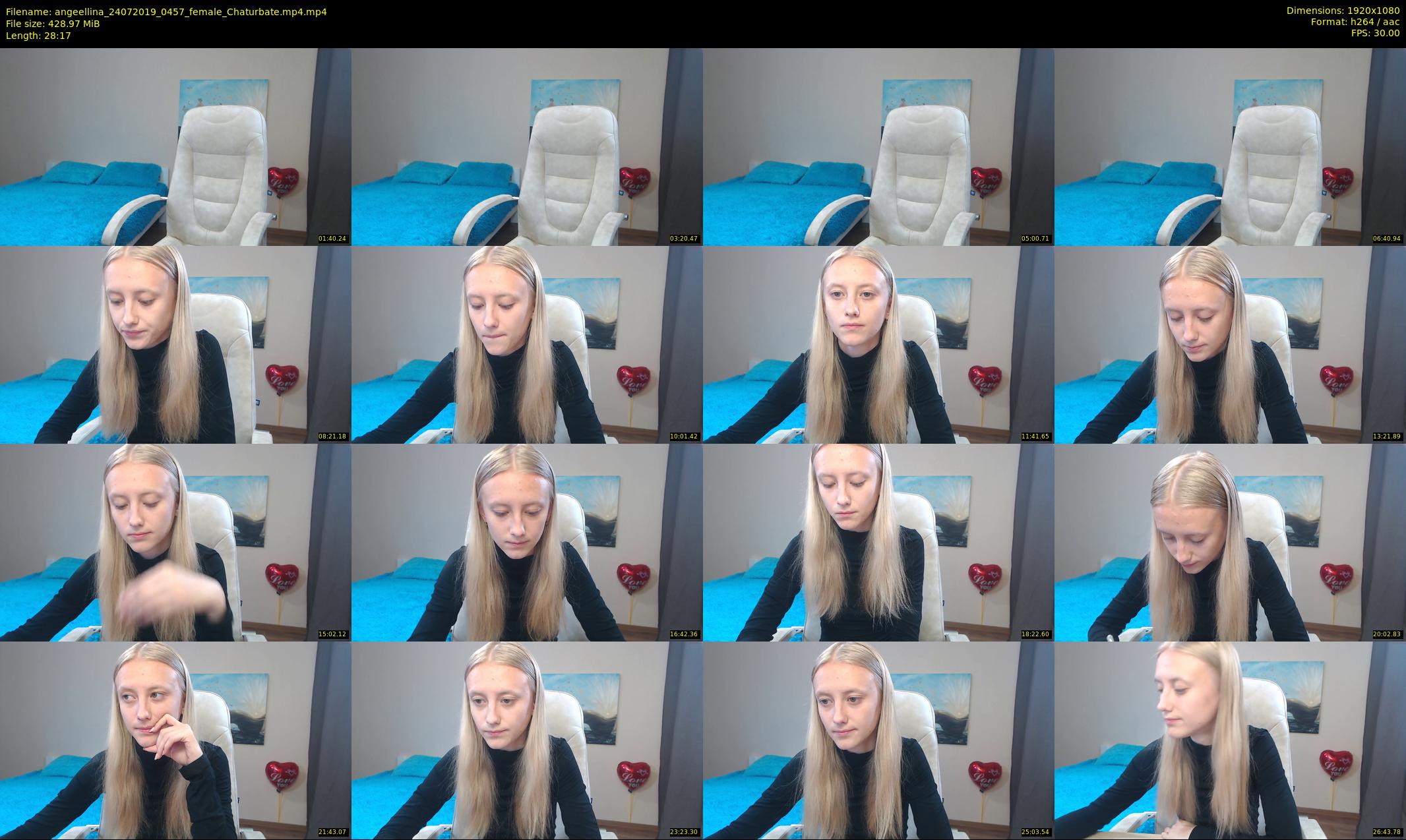 angeellina — 29 minute Chaturbate female cam show recording, 1080p, Jul 24, 2019