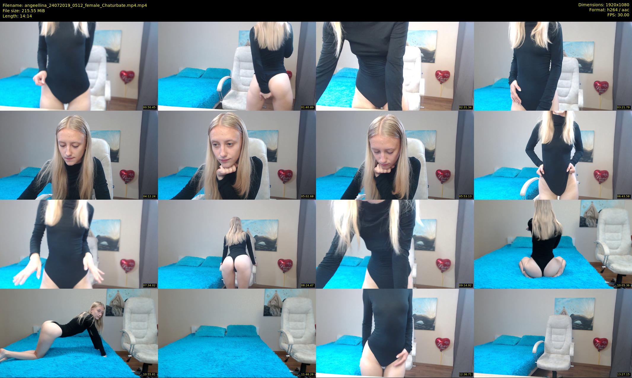 angeellina — 15 minute Chaturbate female cam show recording, 1080p, Jul 24, 2019