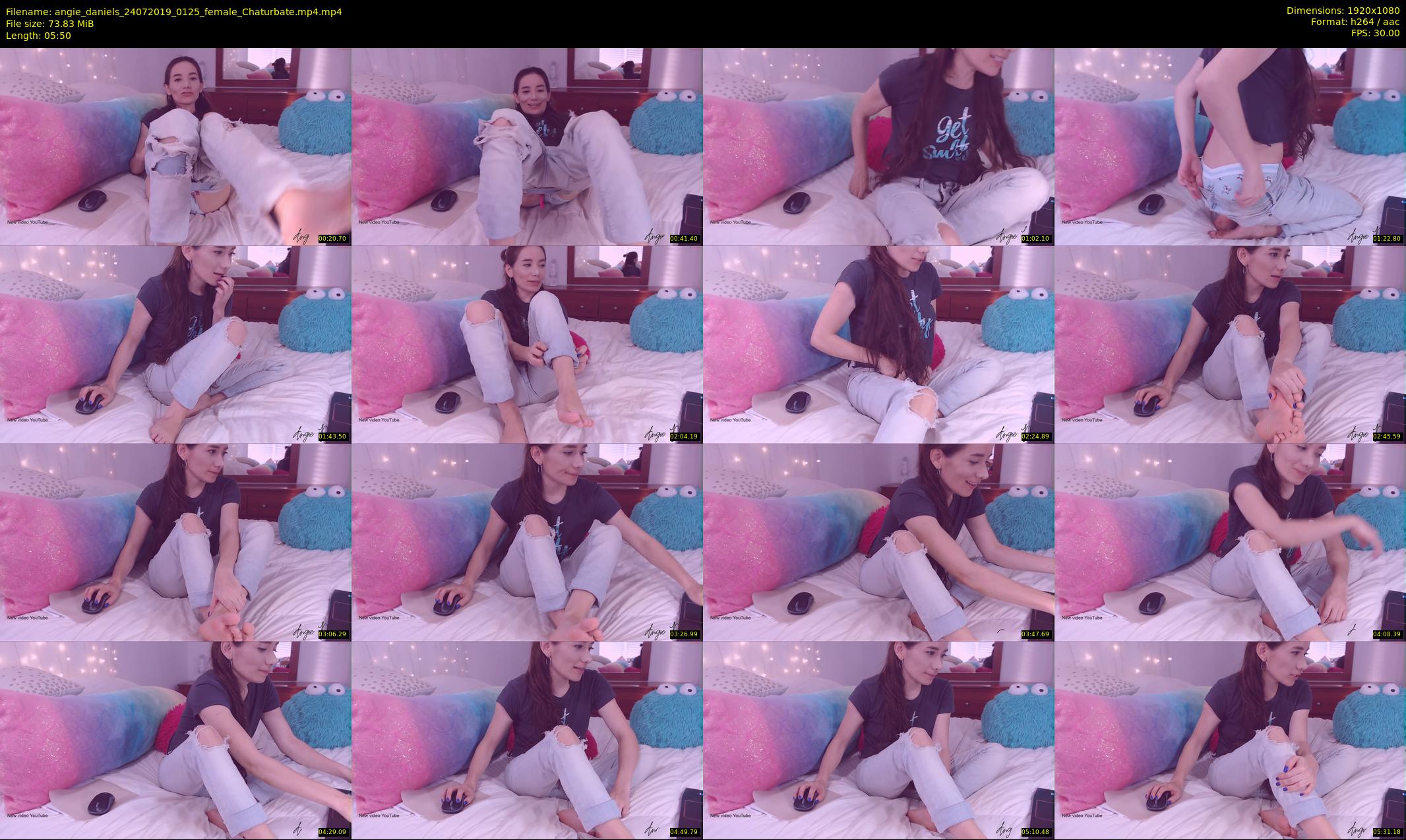 angie_daniels — 6 minute Chaturbate female cam show recording, 1080p, Jul 24, 2019