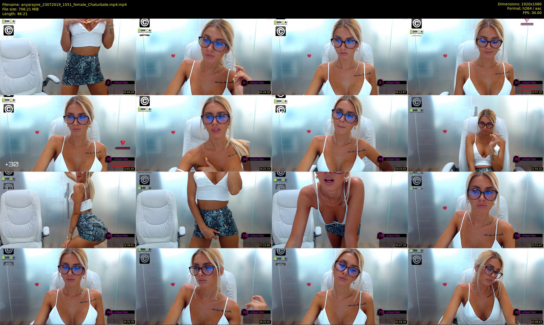 anyarayne — 47 minute Chaturbate female cam show recording, 1080p, Jul 23, 2019