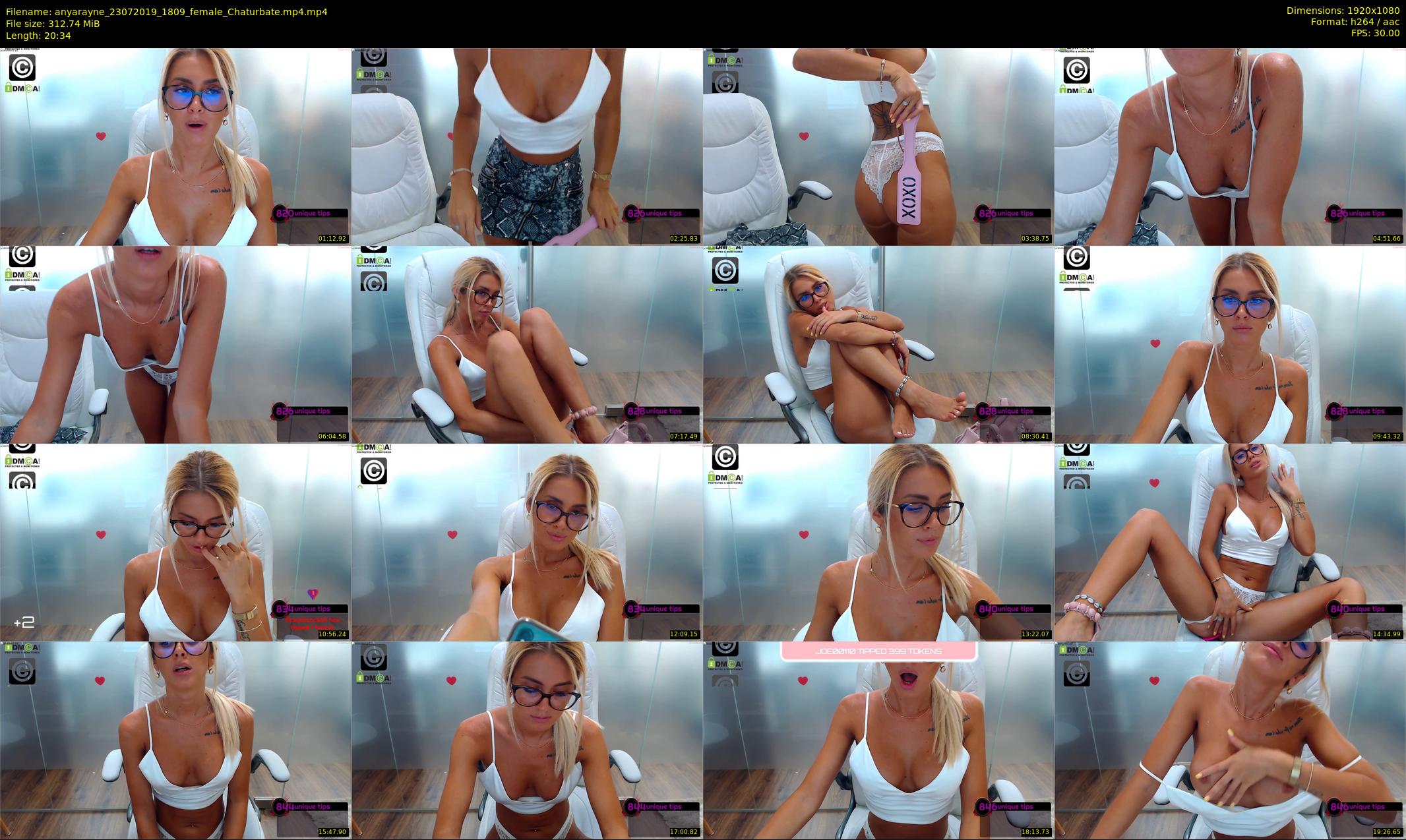 anyarayne — 21 minute Chaturbate female cam show recording, 1080p, Jul 23, 2019