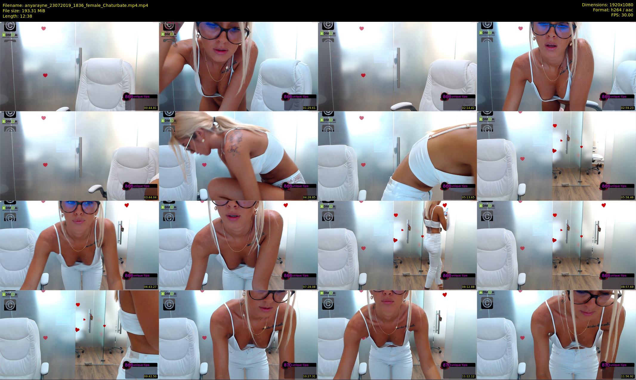 anyarayne — 13 minute Chaturbate female cam show recording, 1080p, Jul 23, 2019