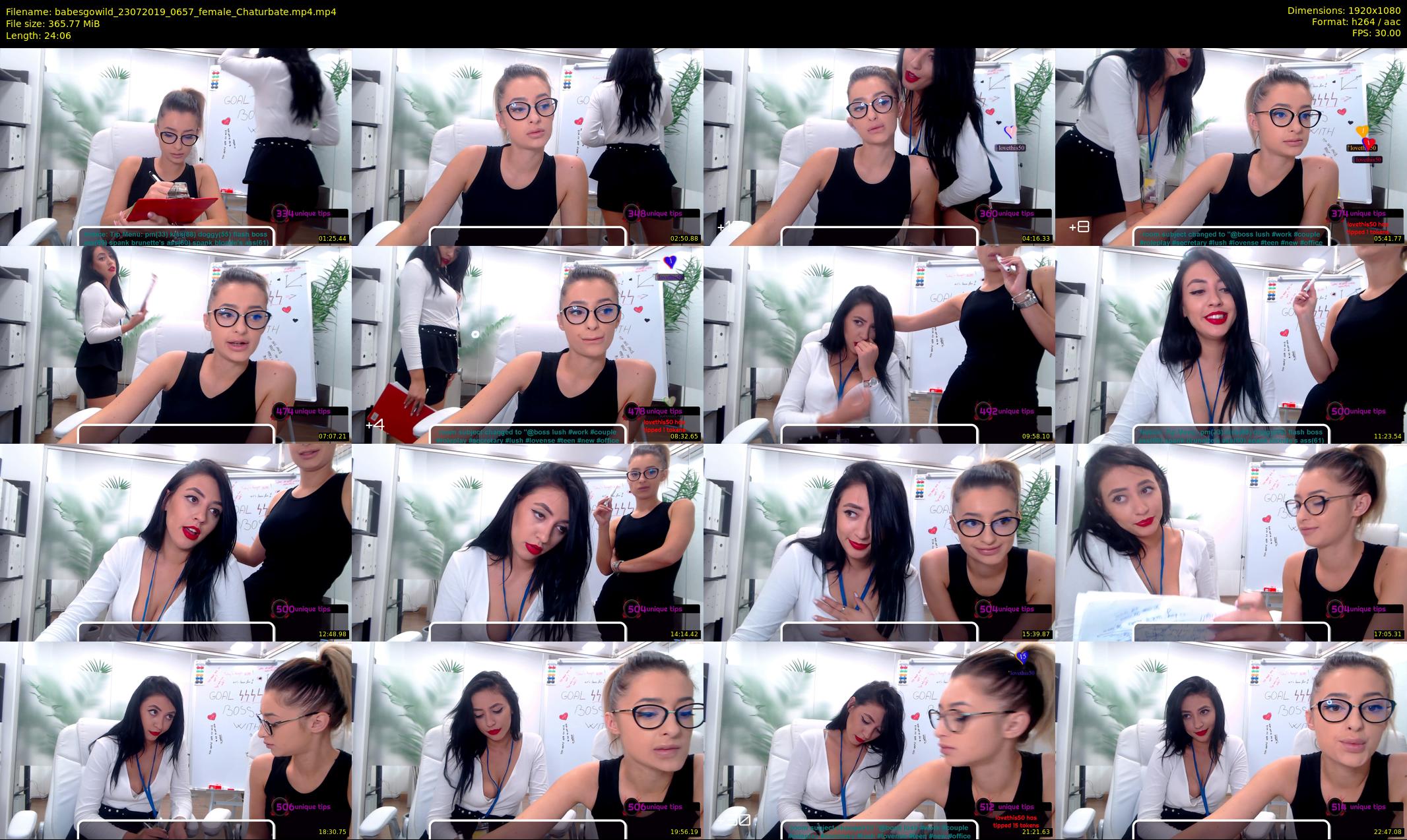 babesgowild — 25 minute Chaturbate couple cam show recording, 1080p, Jul 23, 2019