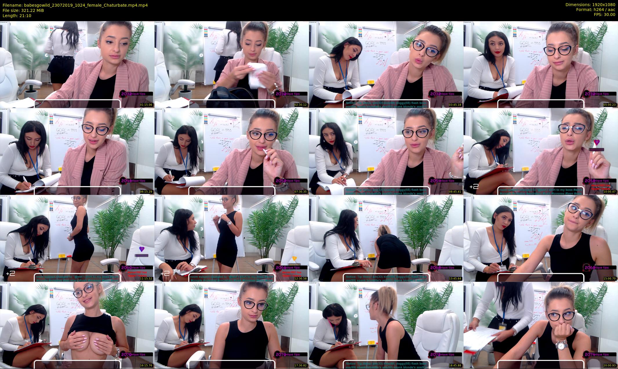 babesgowild — 22 minute Chaturbate couple cam show recording, 1080p, Jul 23, 2019