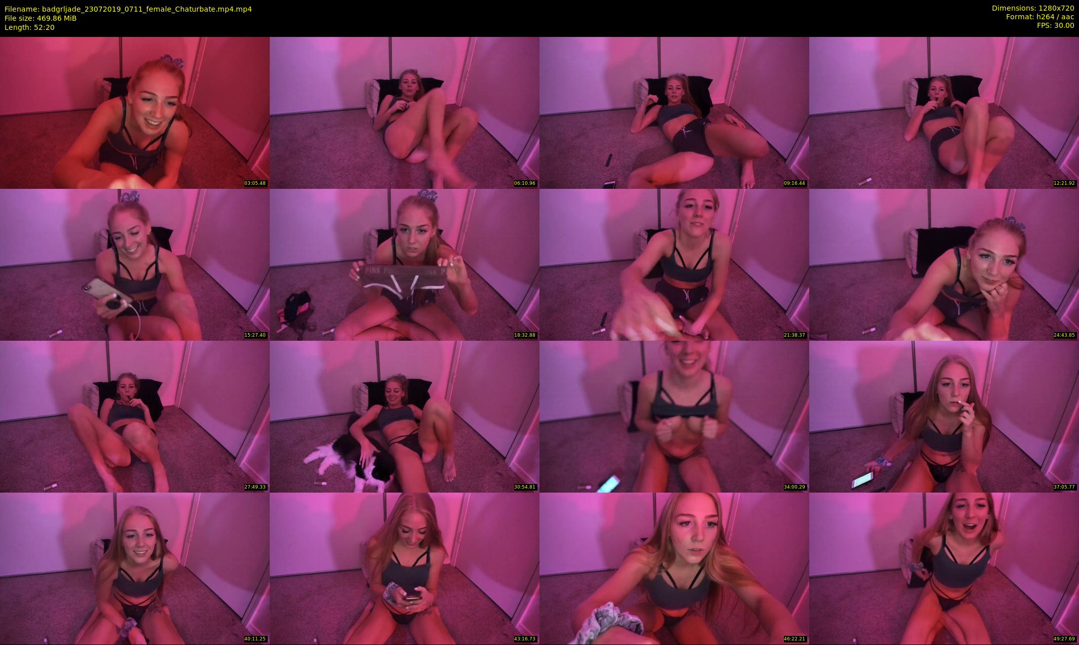 badgrljade — 53 minute Chaturbate female cam show recording, 720p, Jul 23, 2019