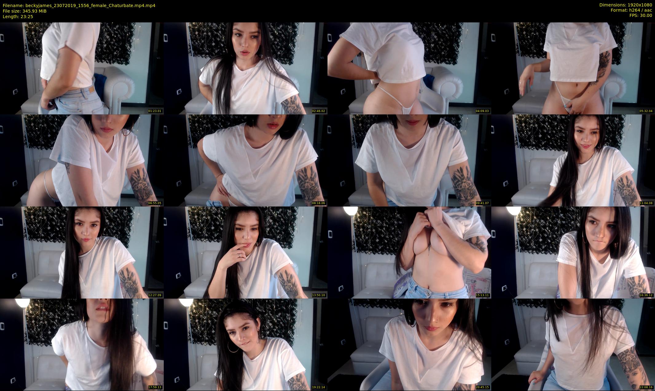 beckyjames — 24 minute Chaturbate female cam show recording, 1080p, Jul 23, 2019