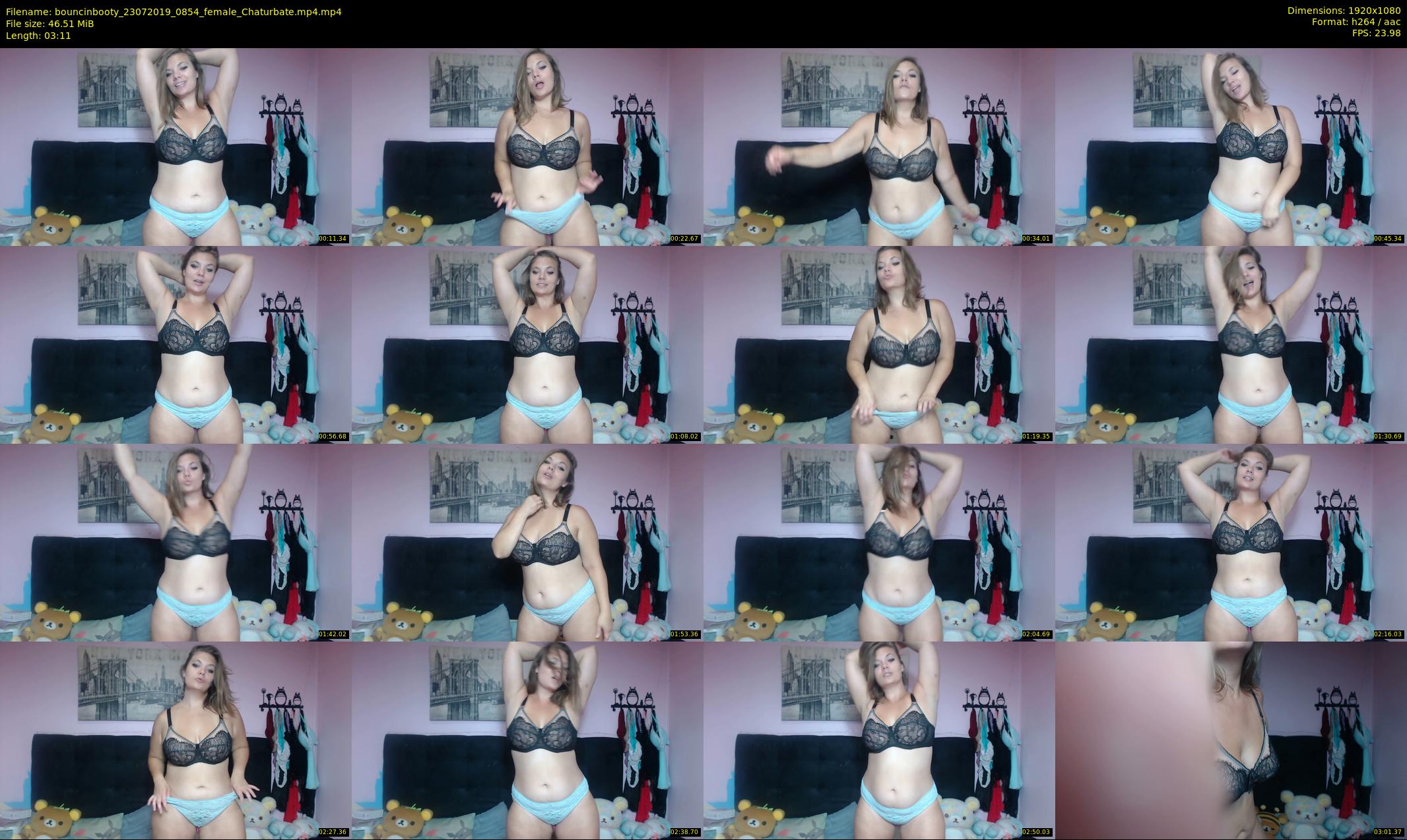 bouncinbooty — 4 minute Chaturbate female cam show recording, 1080p, Jul 23, 2019