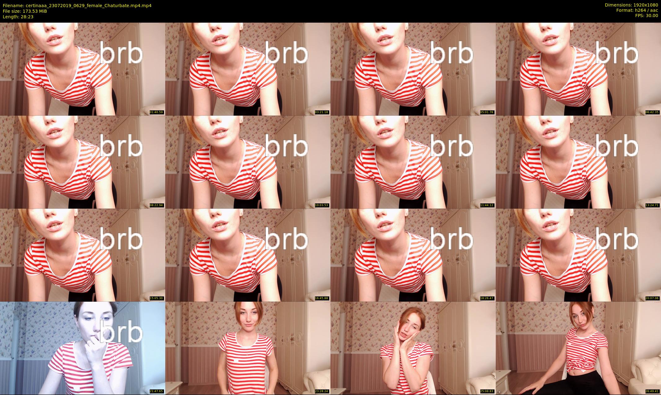 certinaaa — 29 minute Chaturbate female cam show recording, 1080p, Jul 23, 2019
