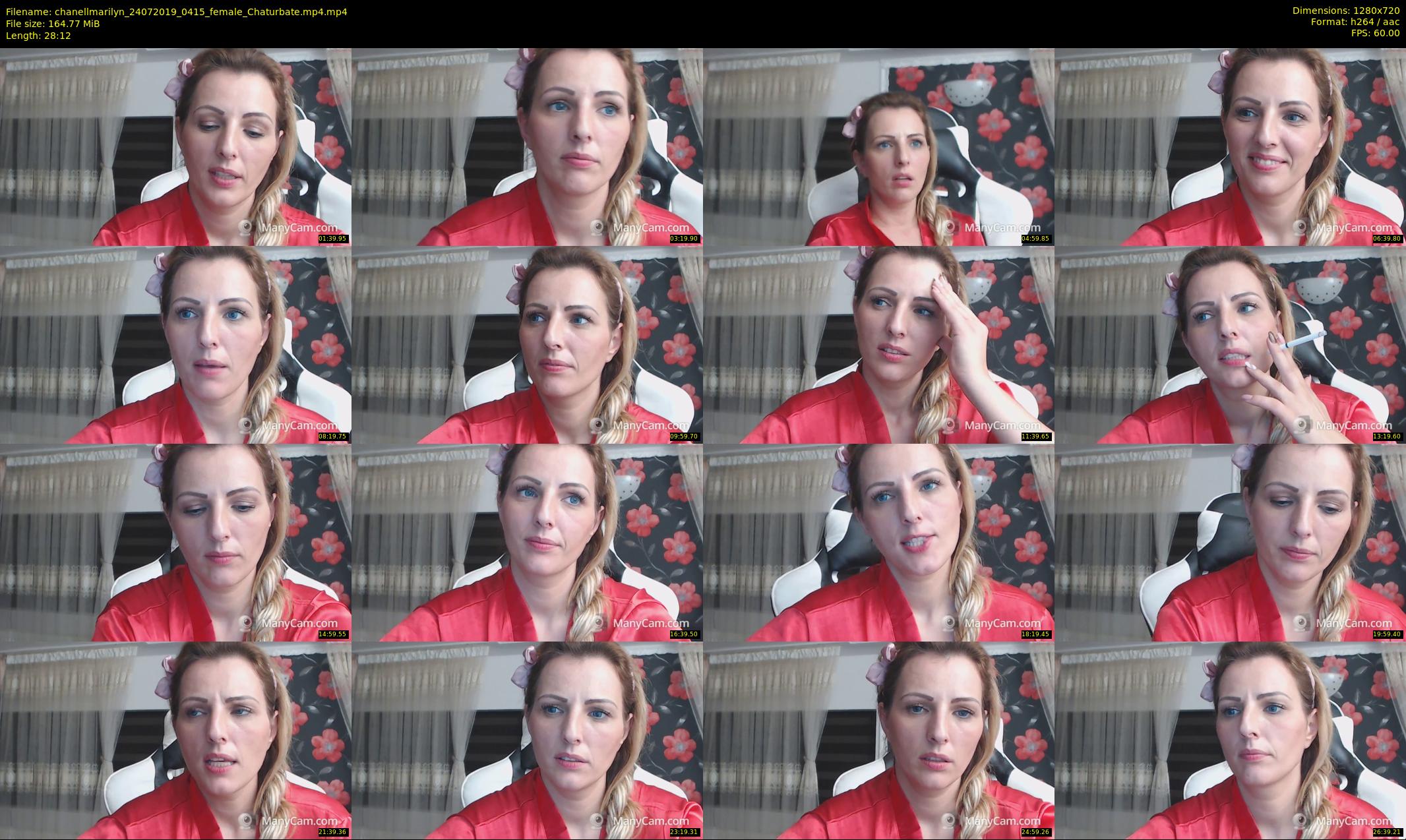 chanellmarilyn — 29 minute Chaturbate female cam show recording, 720p, Jul 24, 2019