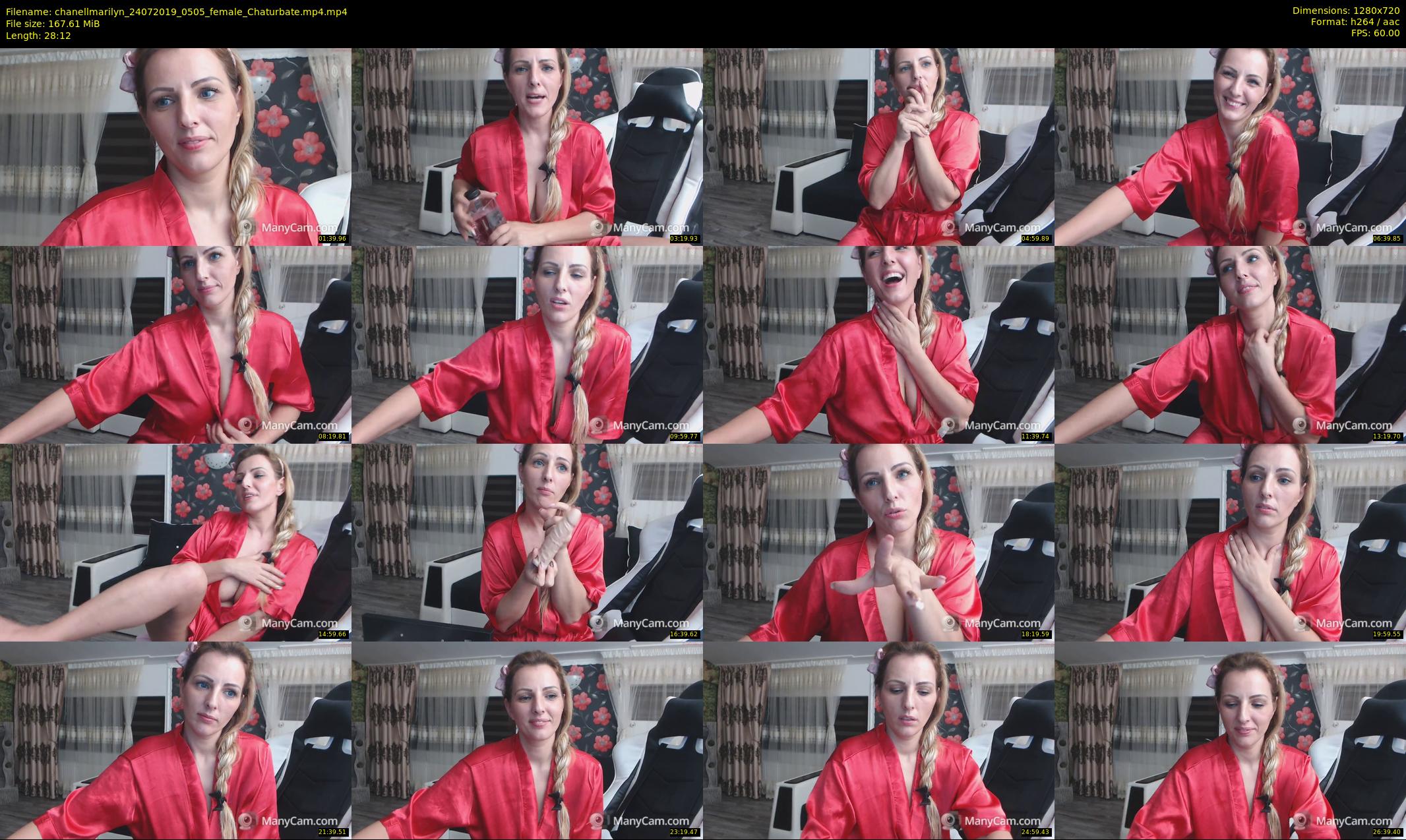 chanellmarilyn — 29 minute Chaturbate female cam show recording, 720p, Jul 24, 2019
