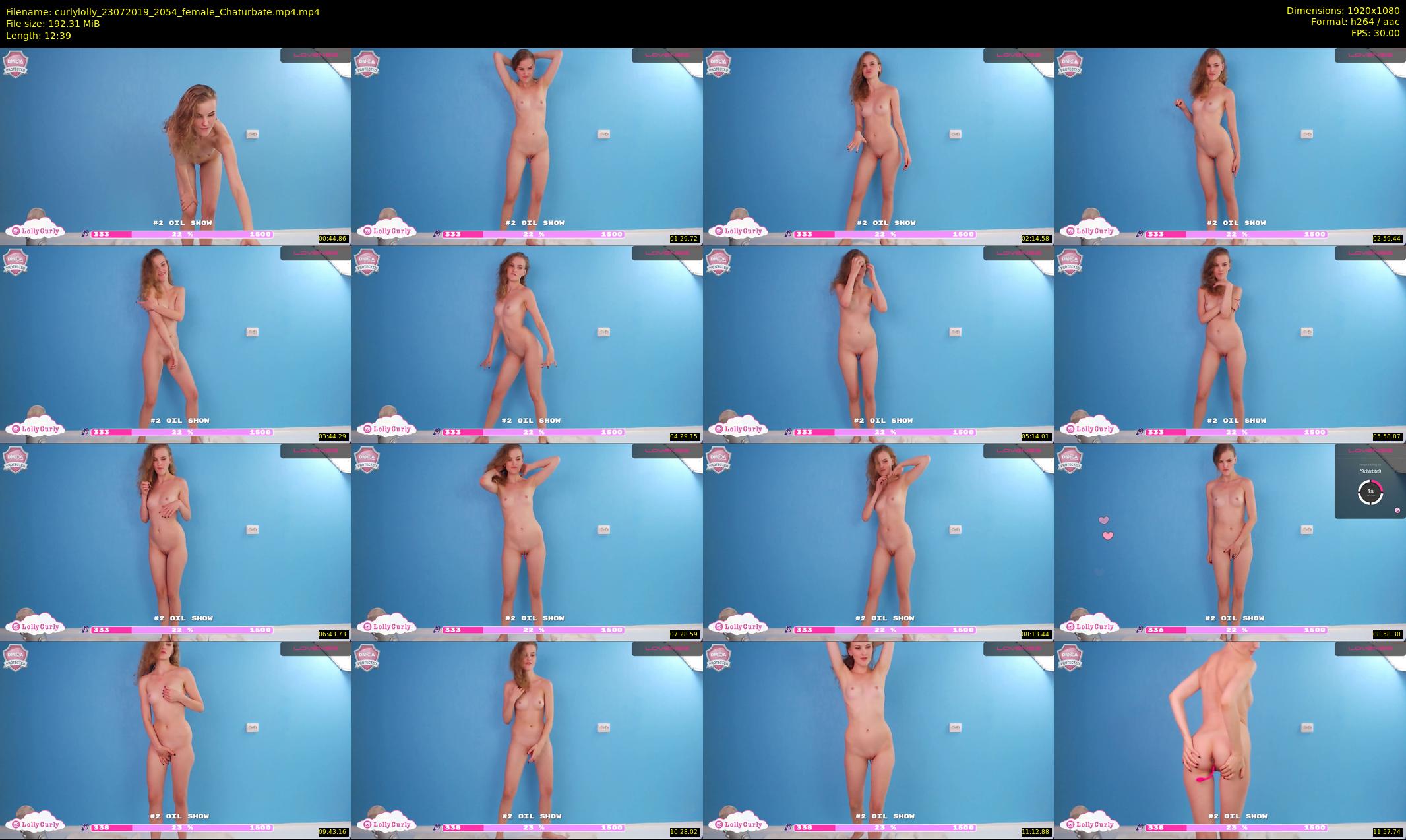 curlylolly — 13 minute Chaturbate female cam show recording, 1080p, Jul 23, 2019
