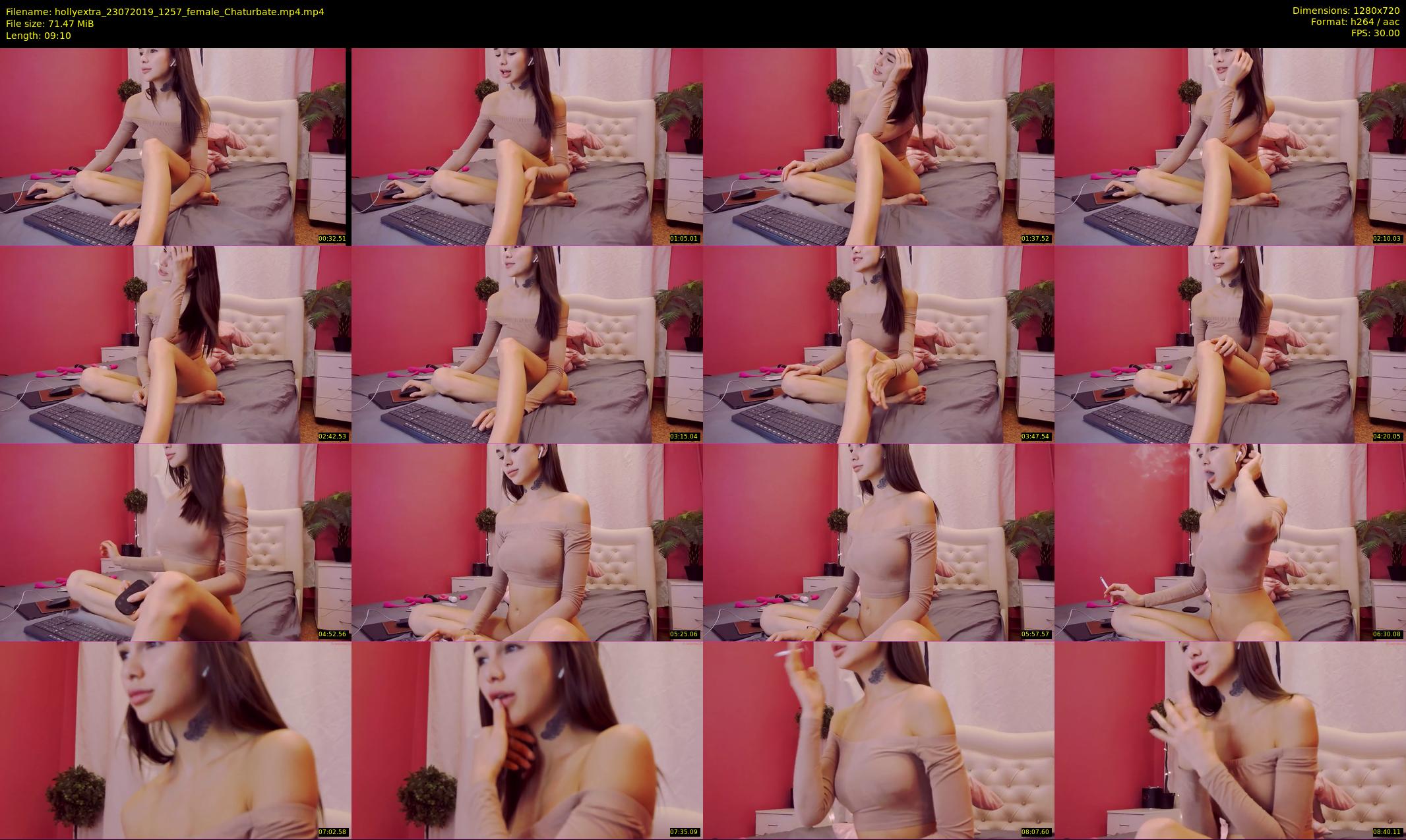 hollyextra — 10 minute Chaturbate female cam show recording, 720p, Jul 23, 2019