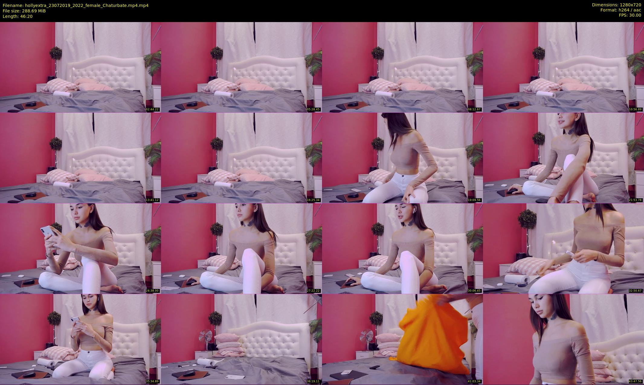 hollyextra — 47 minute Chaturbate female cam show recording, 720p, Jul 23, 2019
