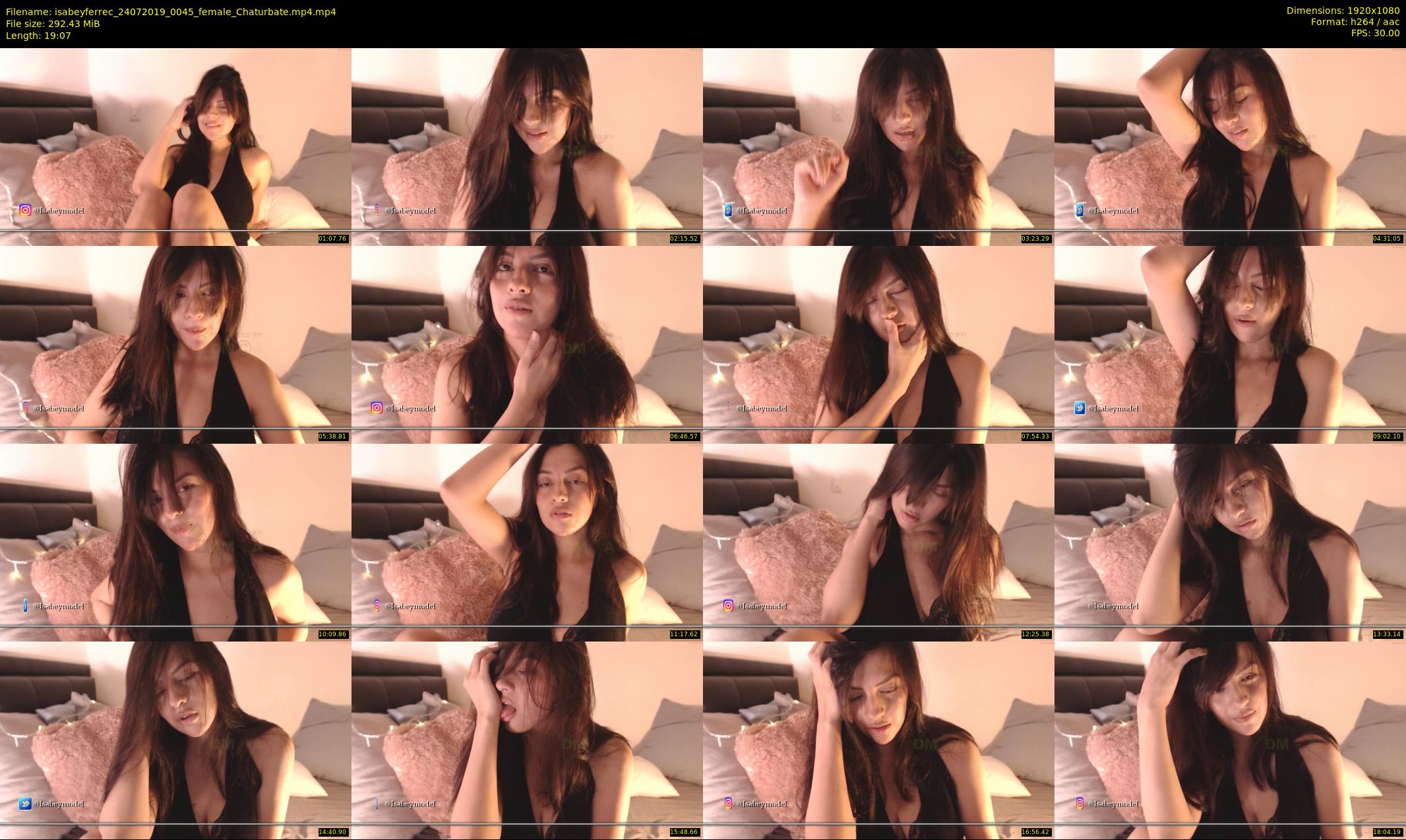 isabeyferrec — 20 minute Chaturbate female cam show recording, 1080p, Jul 24, 2019