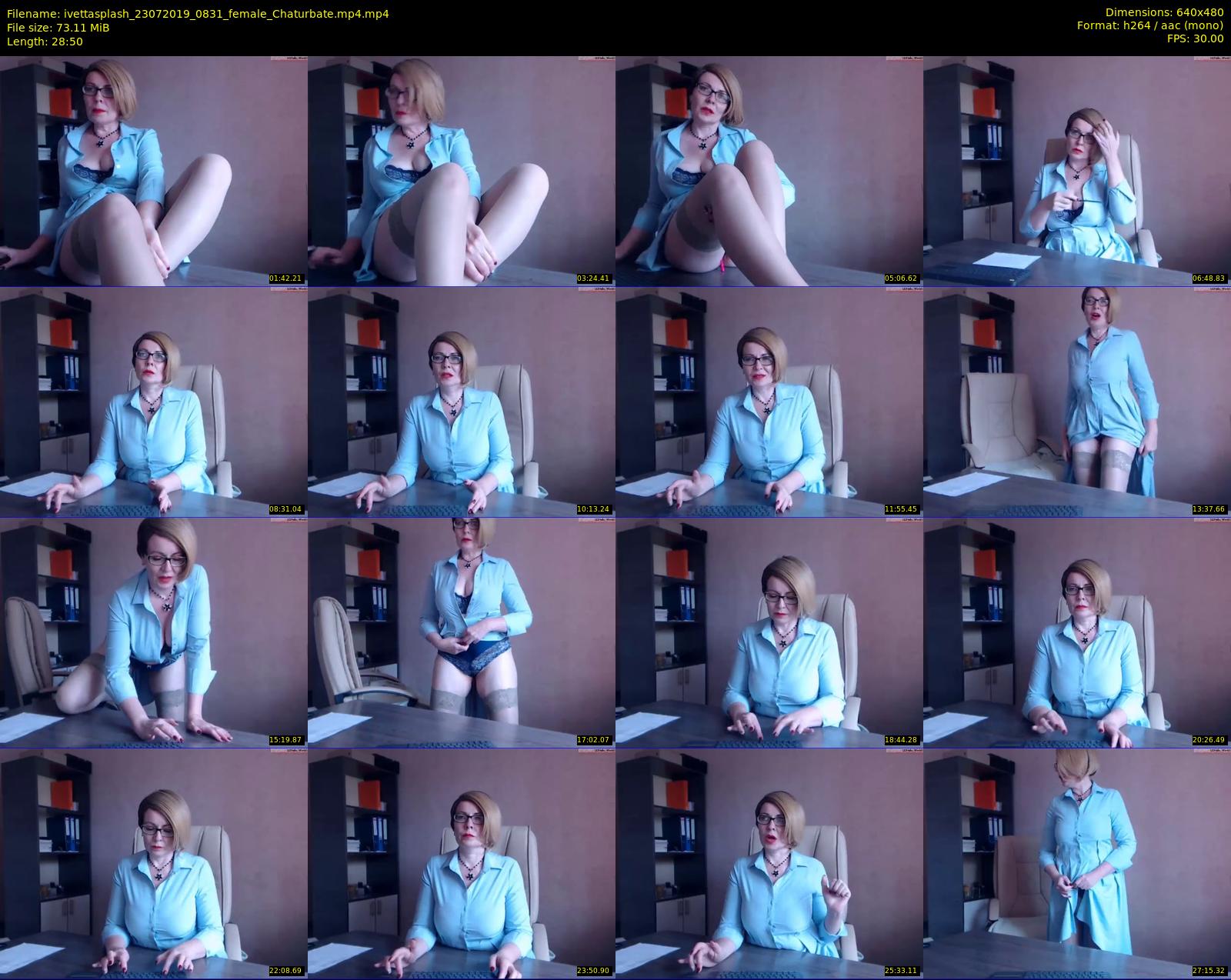 ivettasplash — 29 minute Chaturbate female cam show recording, 480p, Jul 23, 2019