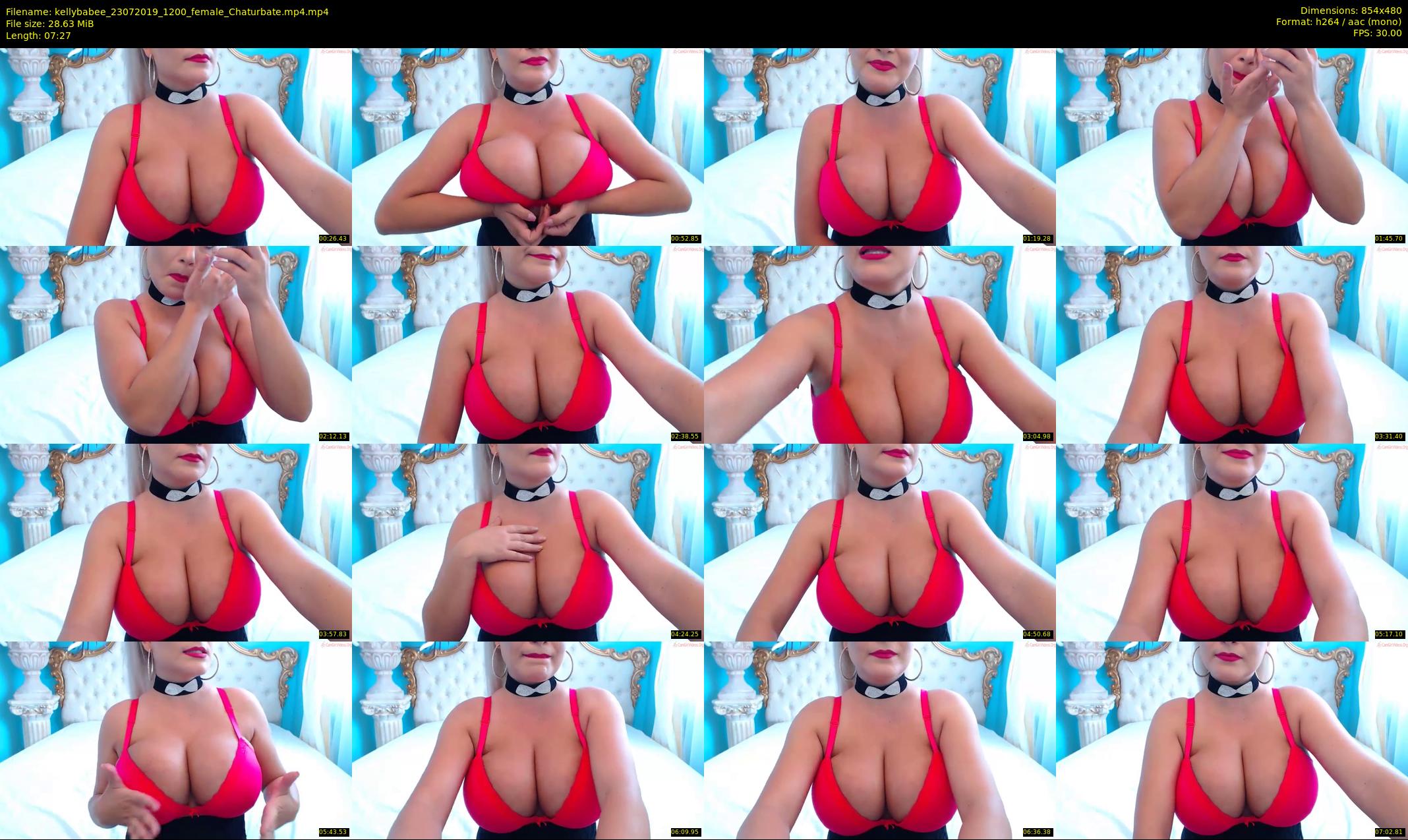 kellybabee — 8 minute Chaturbate female cam show recording, 480p, Jul 23, 2019