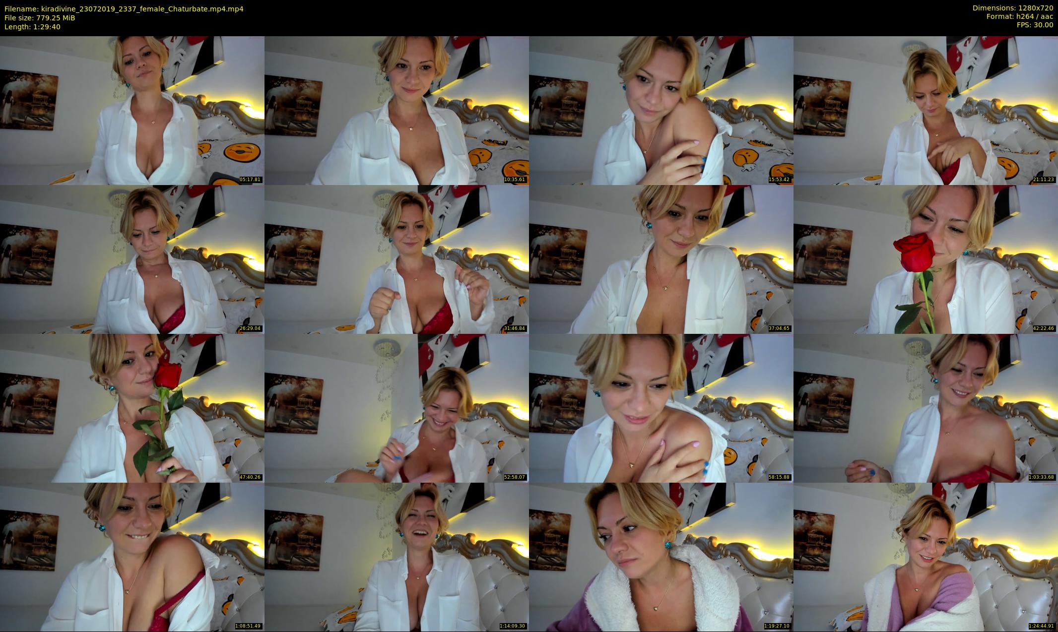 kiradivine — 90 minute Chaturbate female cam show recording, 720p, Jul 23, 2019