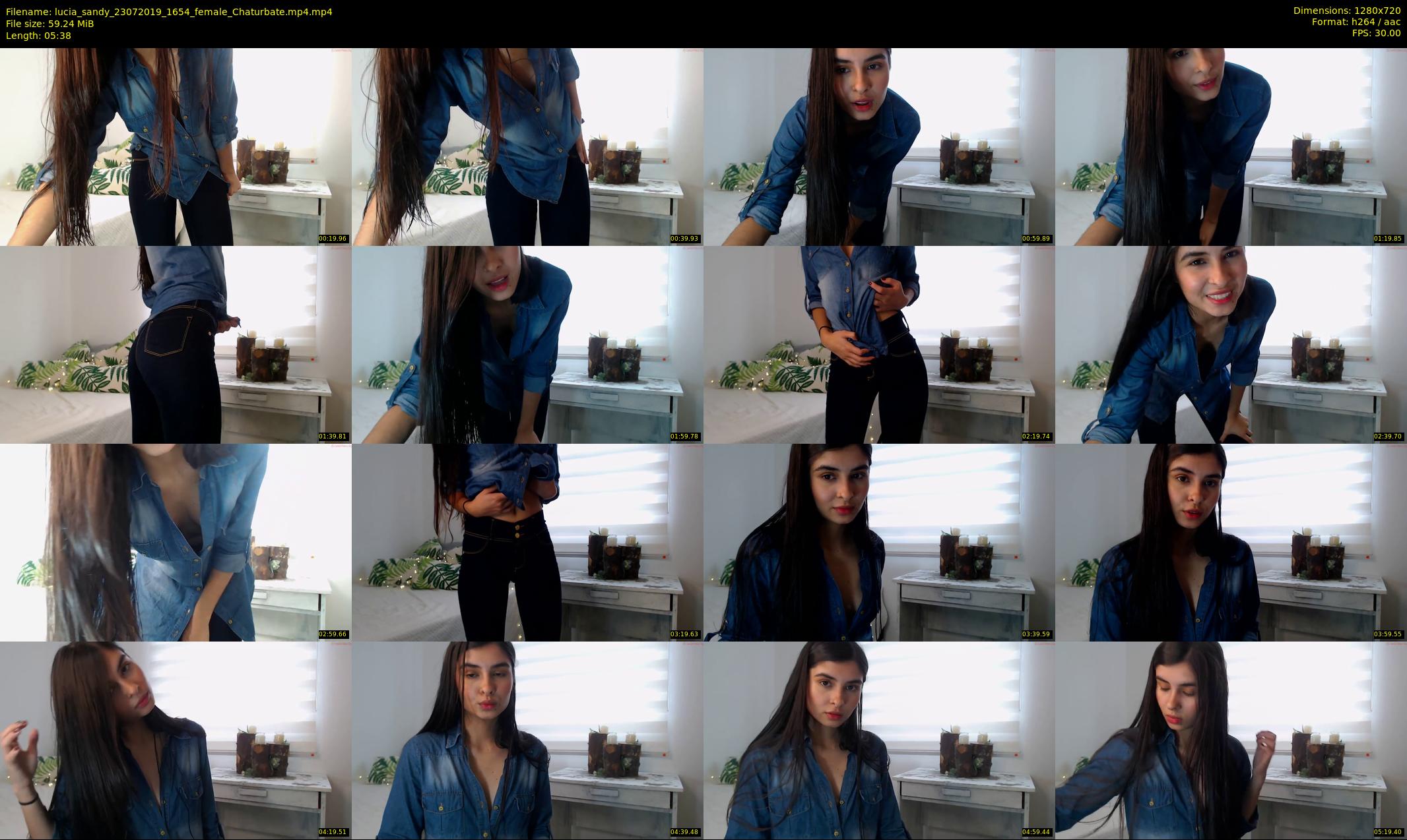 lucia_sandy — 6 minute Chaturbate female cam show recording, 720p, Jul 23, 2019