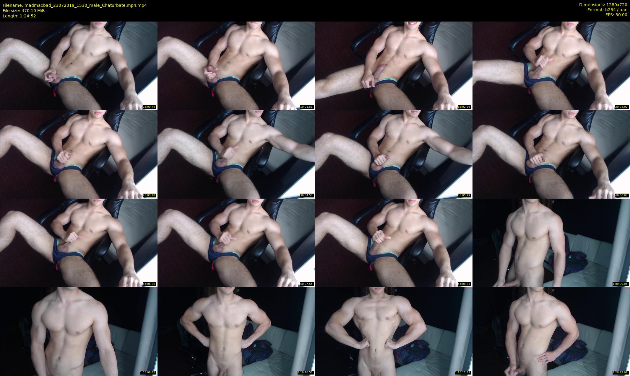 madmaxbad — 85 minute Chaturbate male cam show recording, 720p, Jul 23, 2019