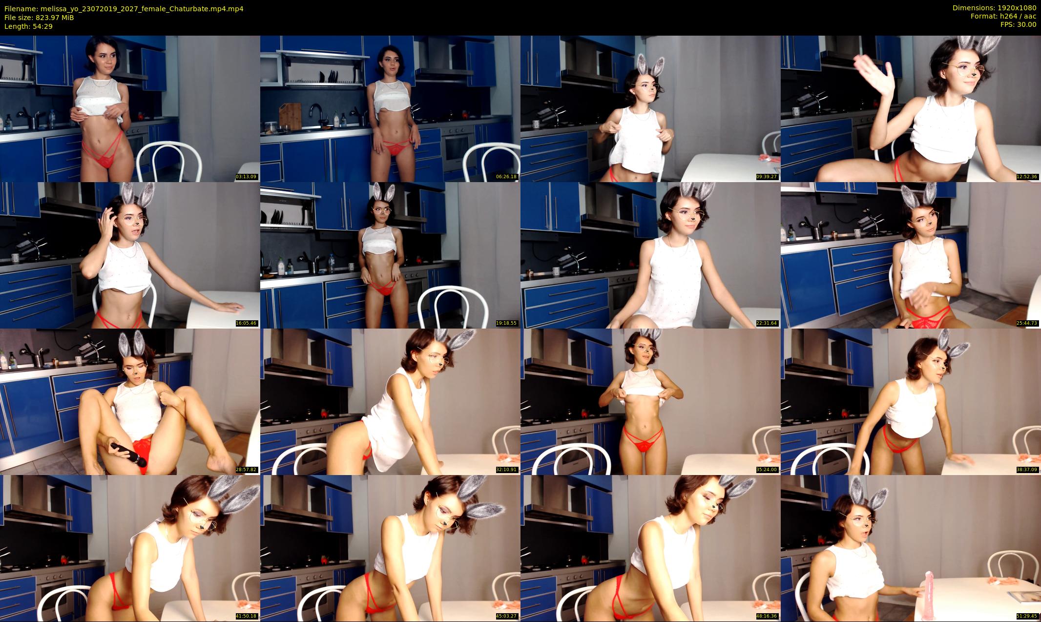 melissa_yo — 55 minute Chaturbate female cam show recording, 1080p, Jul 23, 2019