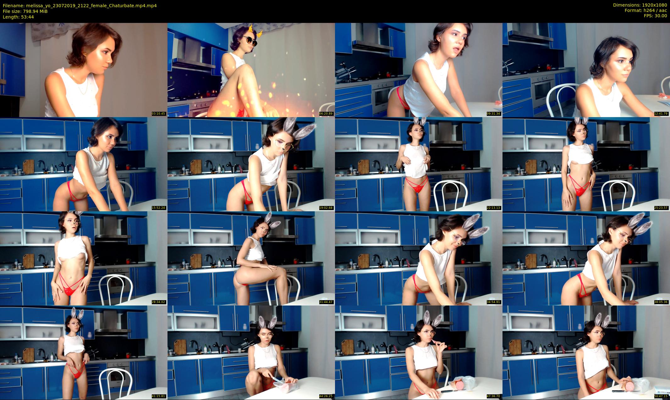 melissa_yo — 54 minute Chaturbate female cam show recording, 1080p, Jul 23, 2019