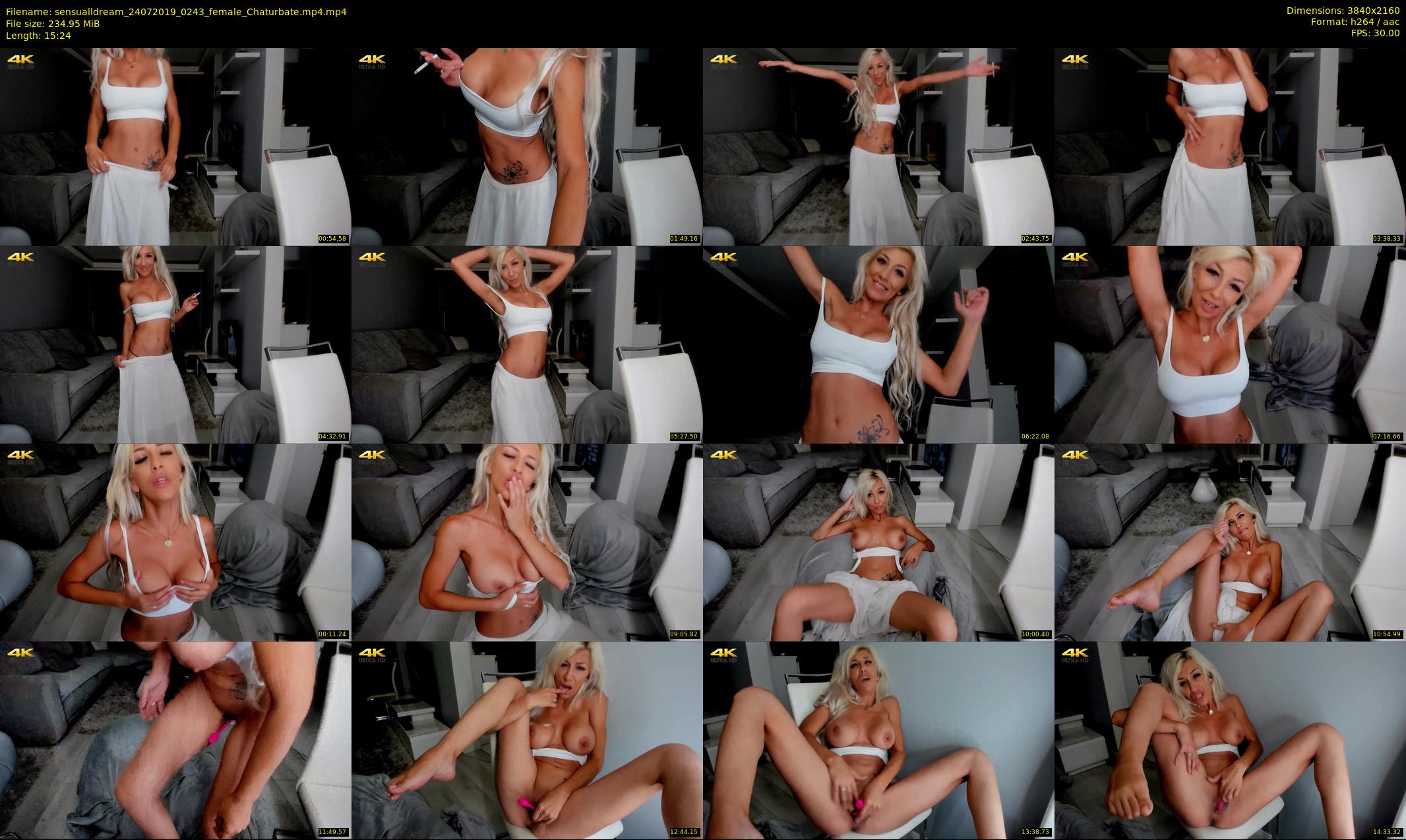 sensualldream — 16 minute Chaturbate female cam show recording, 4K, Jul 24, 2019