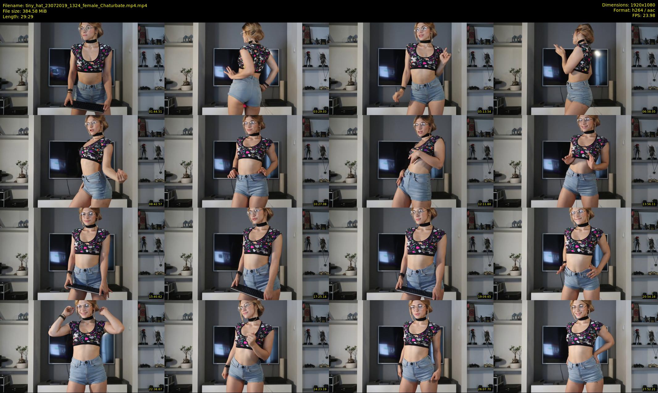 tiny_hat — 30 minute Chaturbate female cam show recording, 1080p, Jul 23, 2019