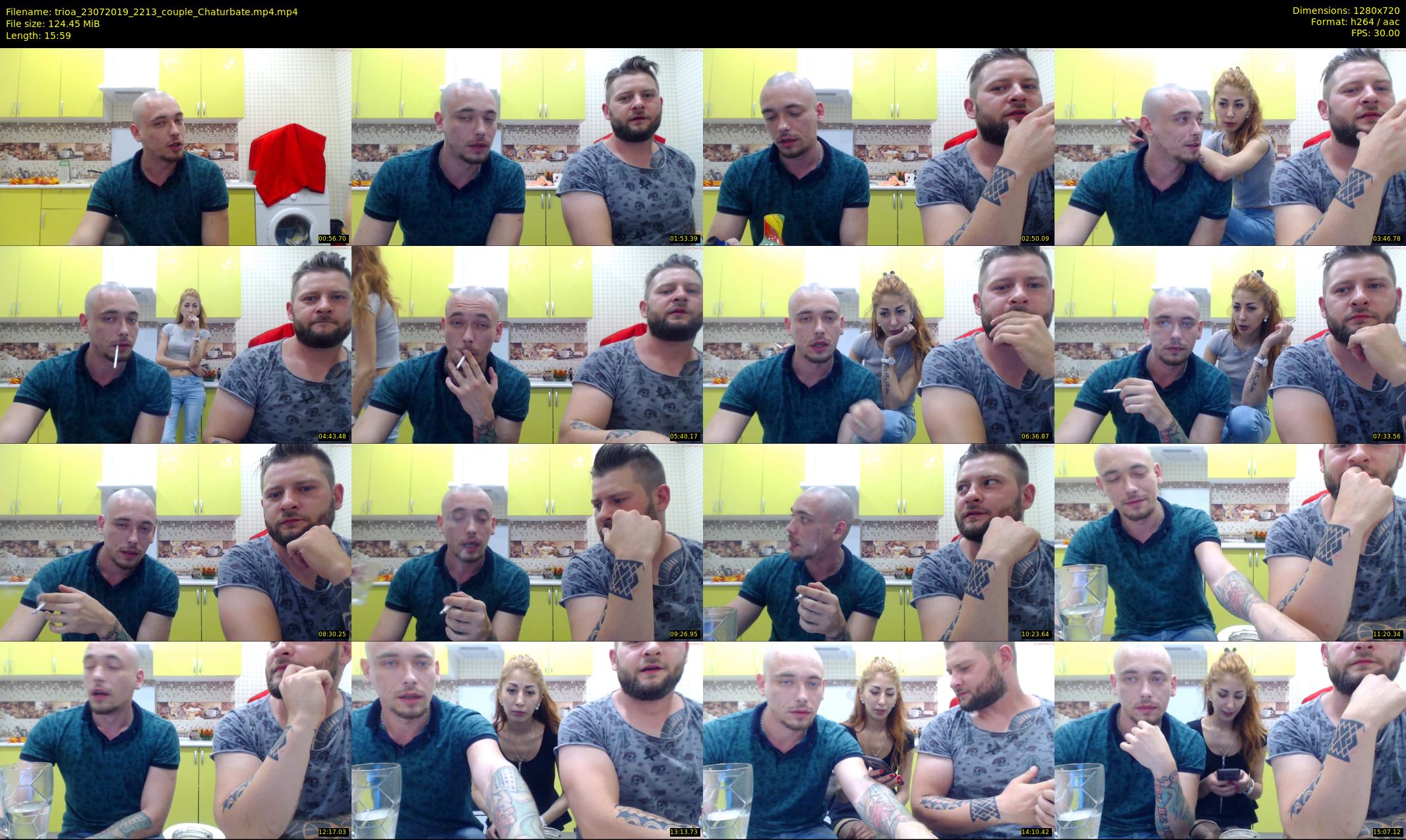 trioa — 16 minute Chaturbate couple cam show recording, 720p, Jul 23, 2019